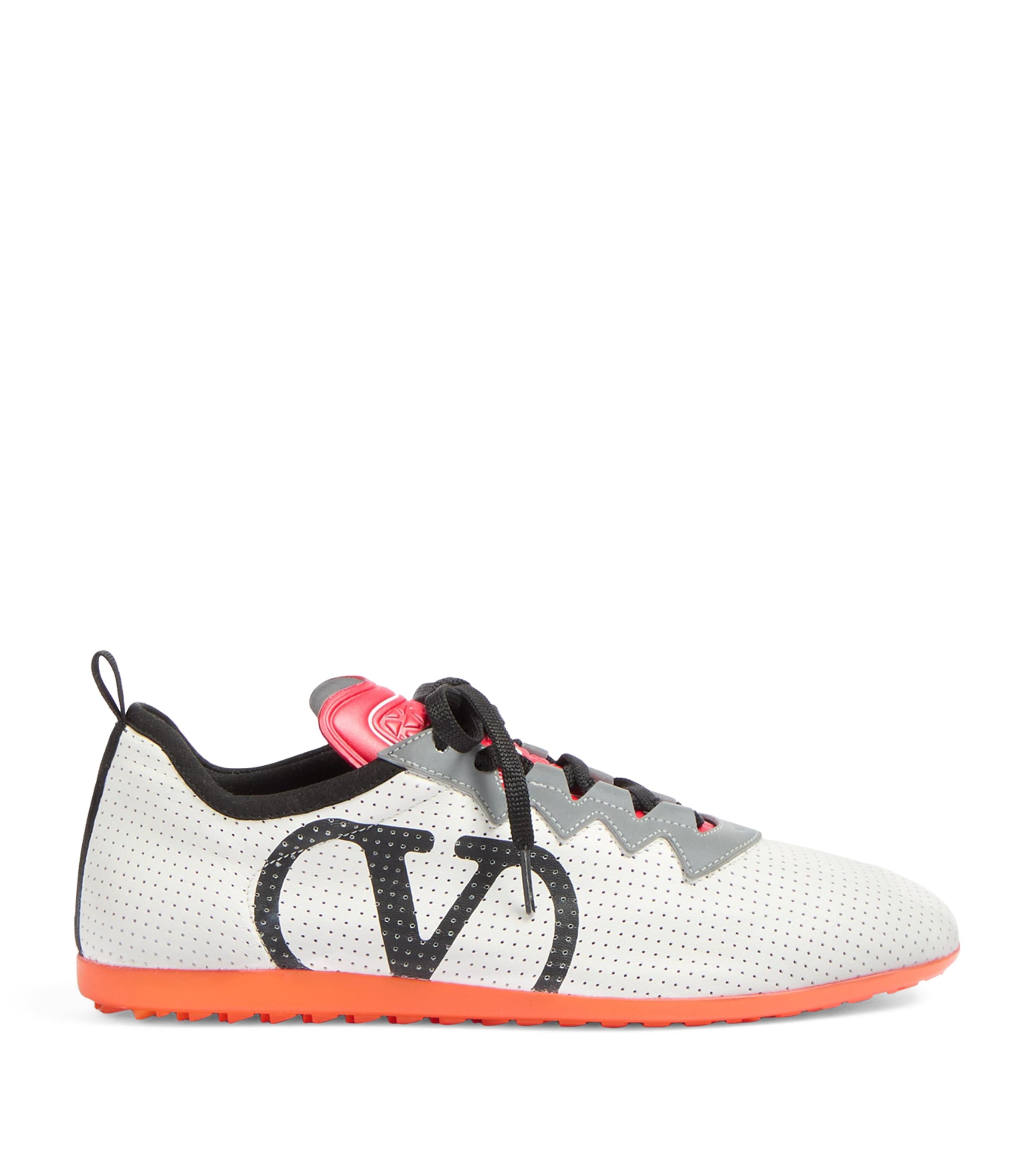 VALENTINO GARAVANI LEATHER VLOGO CHROMATHON SNEAKERS 