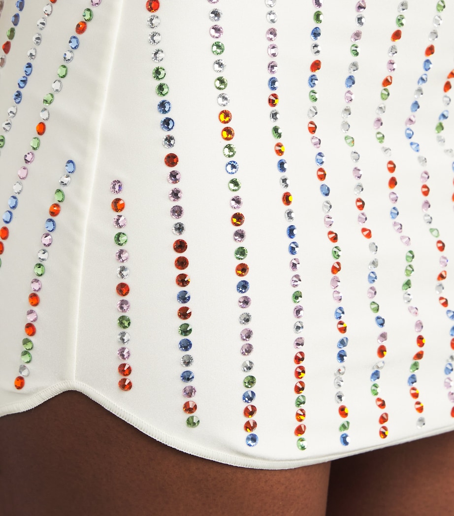 Soft Gem Mini Skirt WHITE MULTICOLOR Image 6