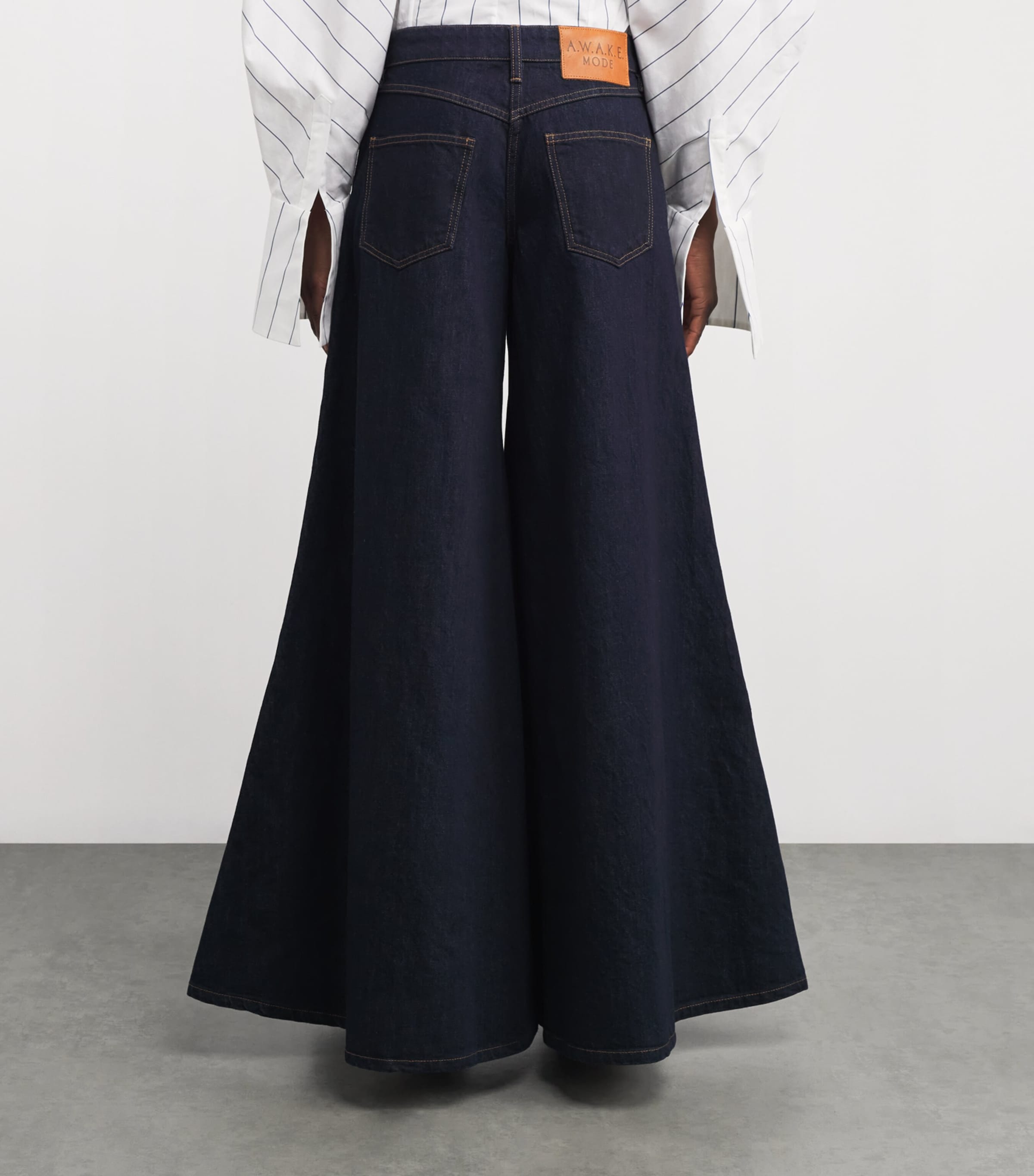 Wide-Leg Jeans INDIGO RINSE WASH Image 4