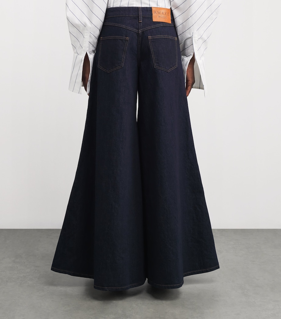Wide-Leg Jeans INDIGO RINSE WASH Image 4