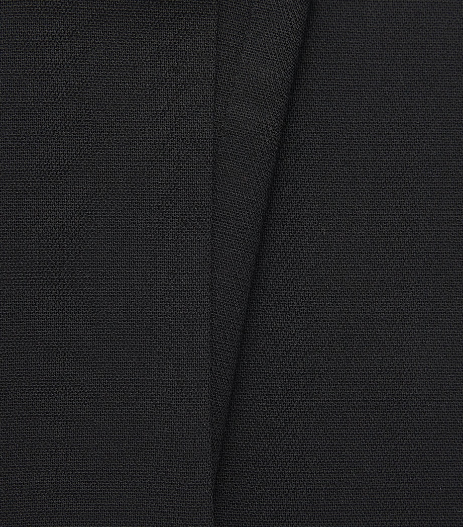 Max Mara Womens Virgin Wool Palazzo Trousers Black Image 6