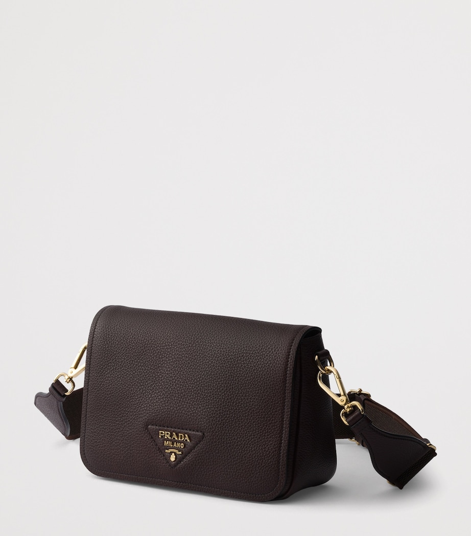 Prada Leather Cross-Body Bag Brown Image 2