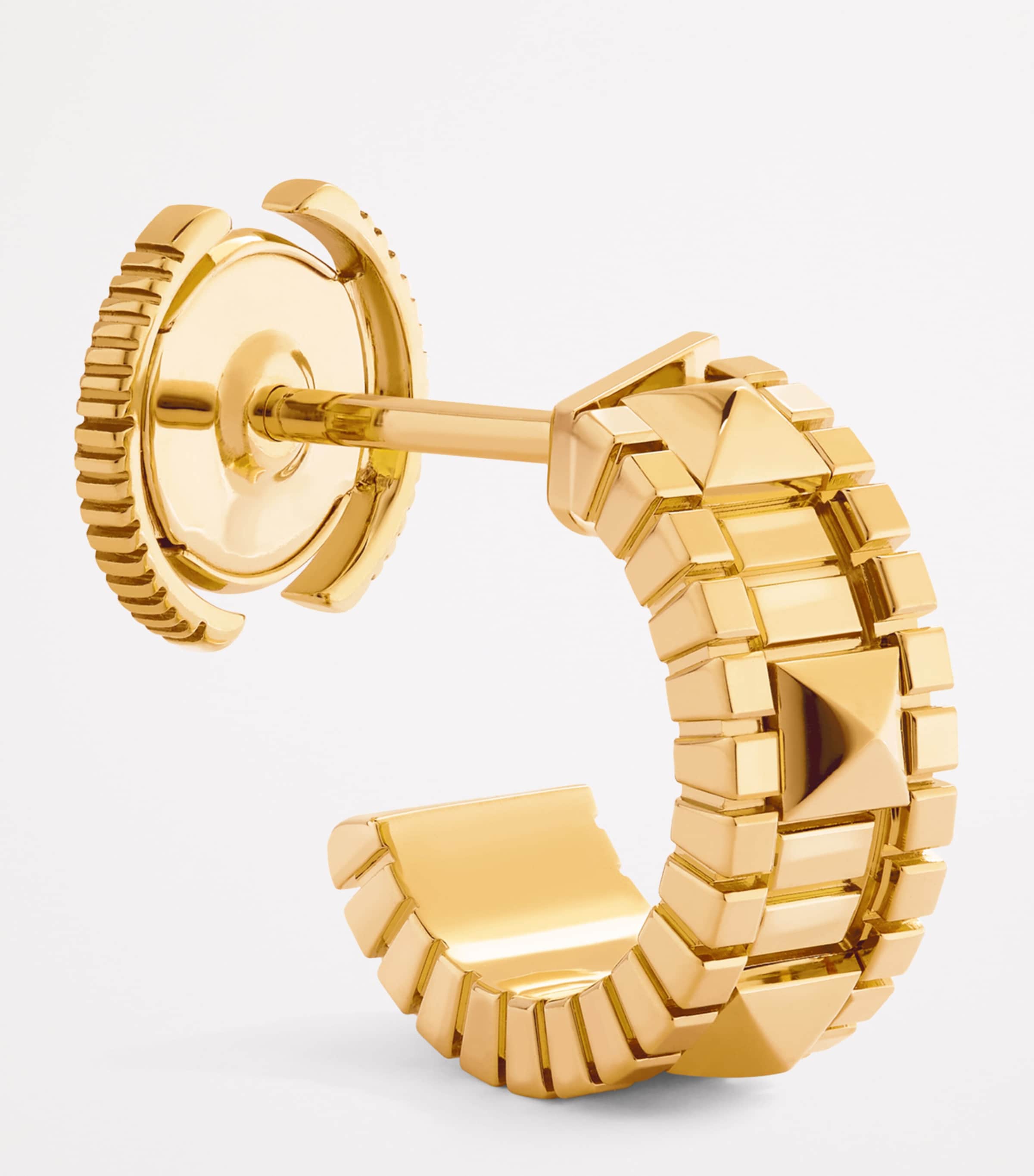 Mini Yellow Gold Life Hoop Earrings YELLOW GOLD Image 2