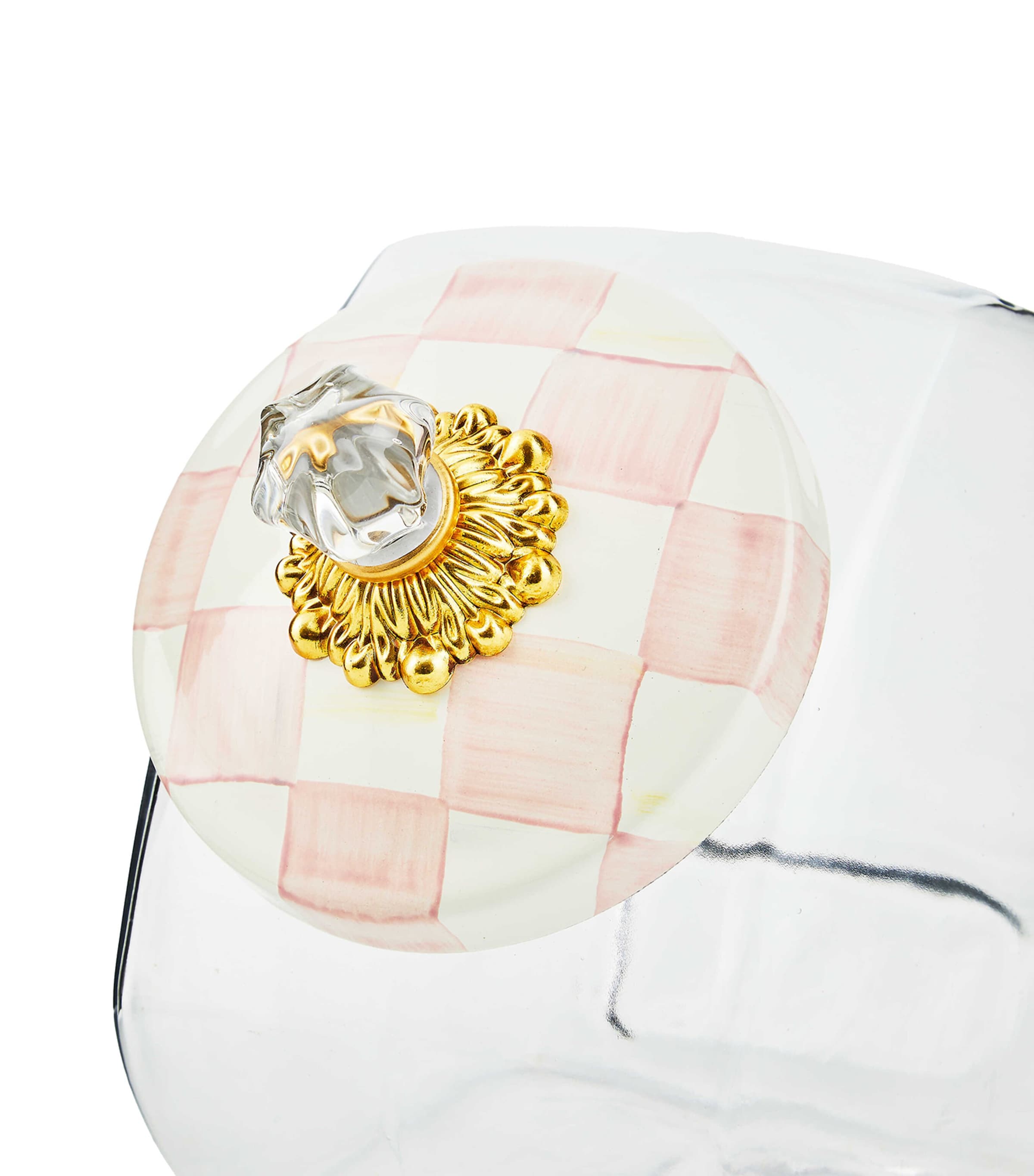 Rosy Check Cookie Jar PINK Image 2