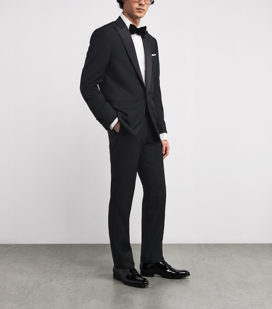 Wool-Satin 2-Piece Tuxedo 020-BLK Image 2
