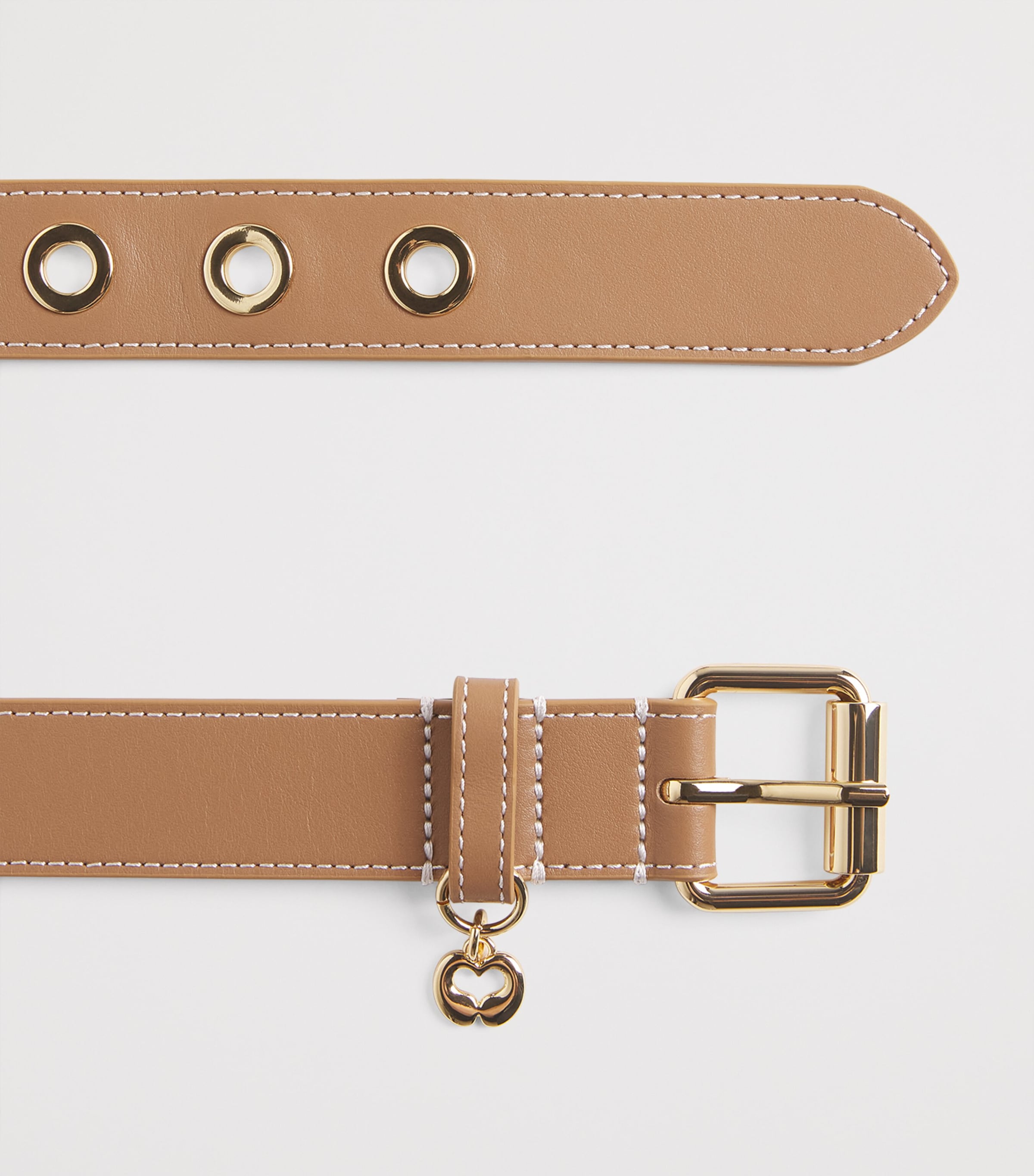 Maje Leather Miss M Belt Moka Image 3