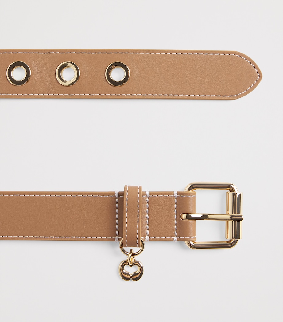 Maje Leather Miss M Belt Moka Image 3