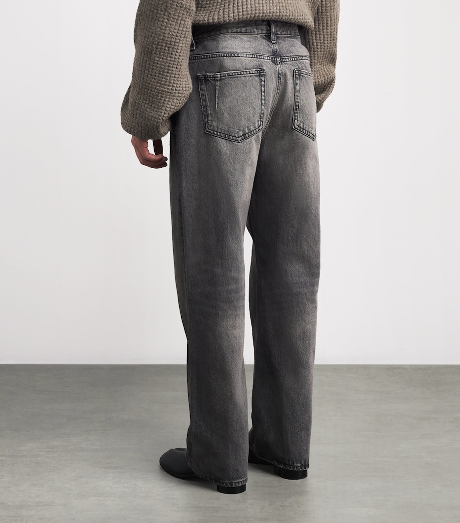 Won Hundred Mens Genoa Straight Jeans Tinted Grey Image 4