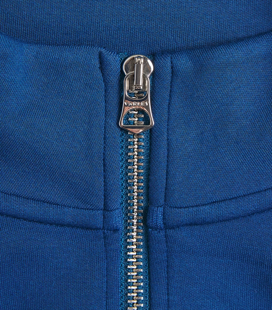 Varley Womens DoubleSoft Mavis Half-Zip Sweatshirt Sea Blue Image 2