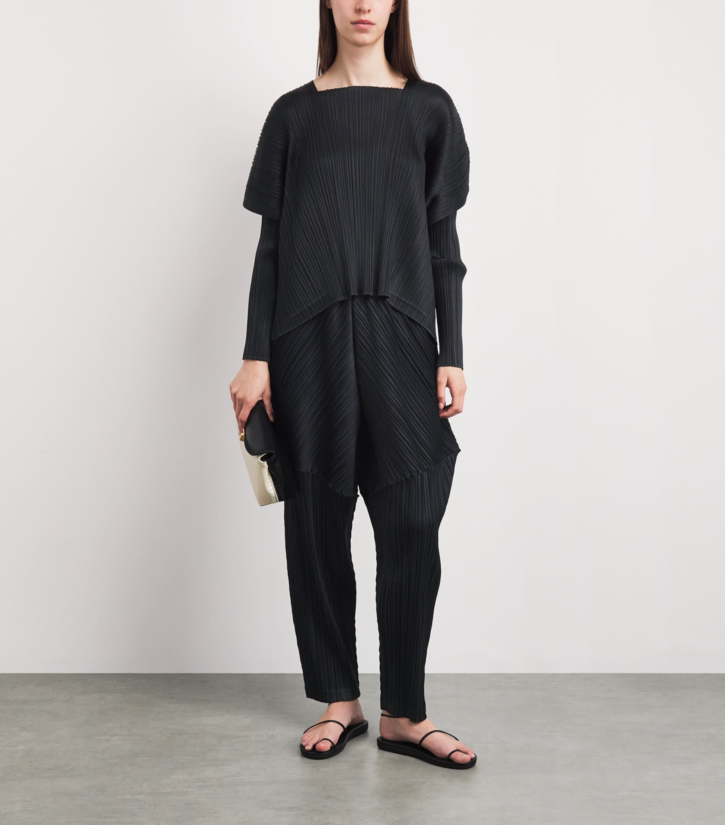 Pleats Please Issey Miyake Womens Thicker Bottoms 2 Trousers Black Image 2
