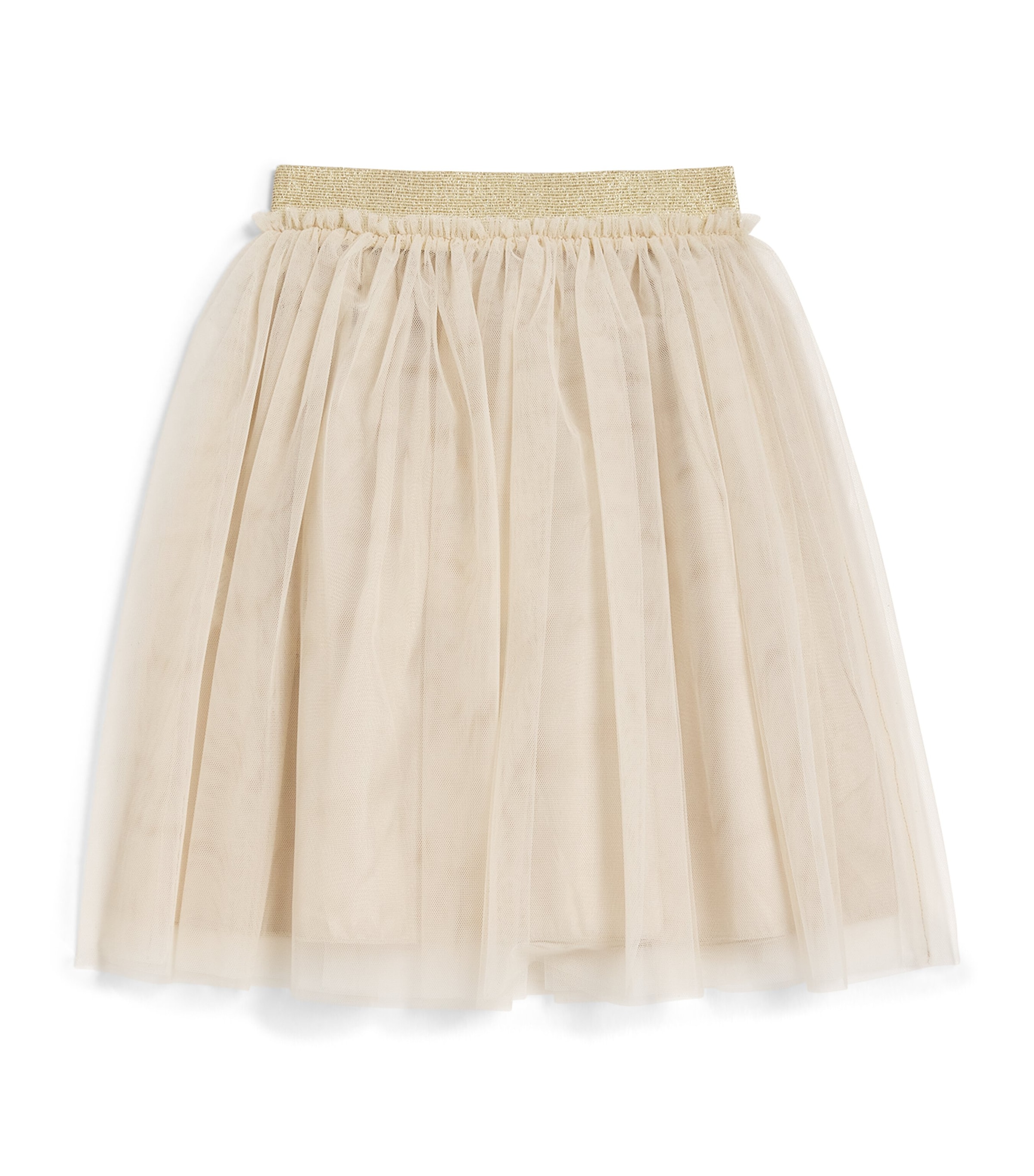 Shop Il Gufo Tulle Skirt In Beige