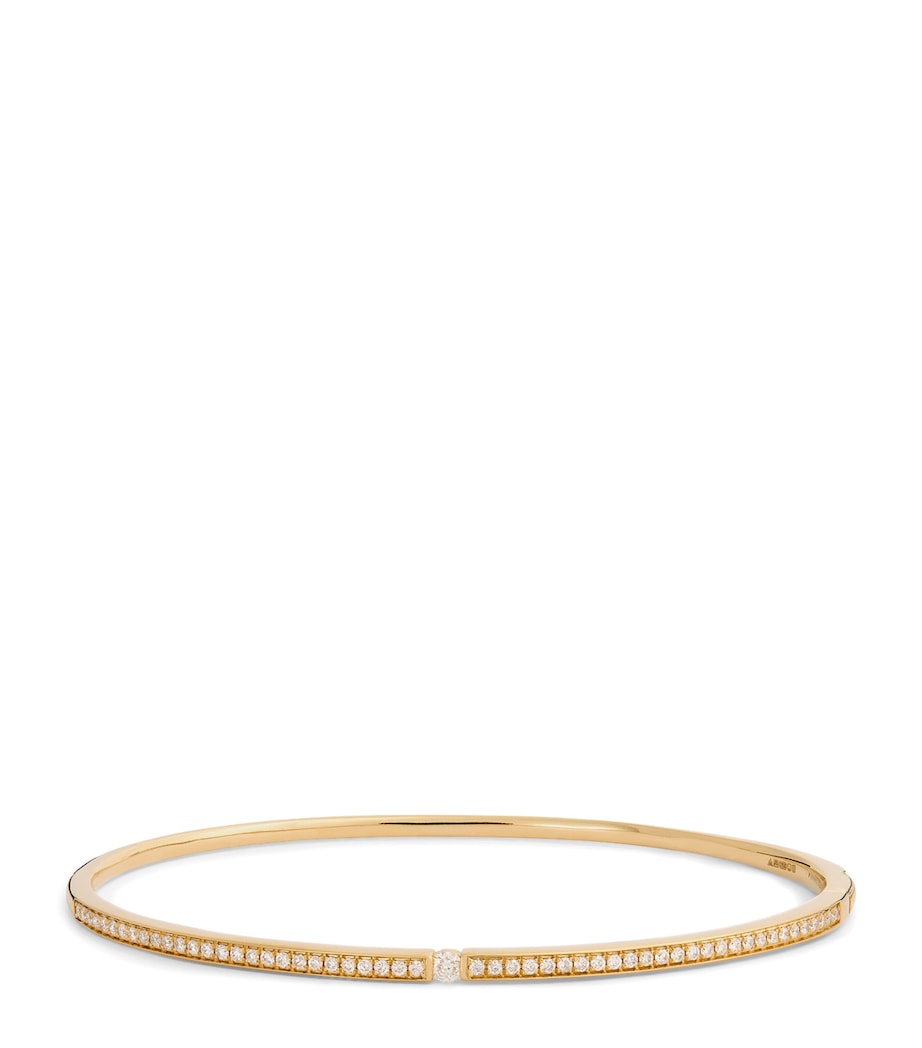 Persée Small Yellow Gold and Diamond Zeus Bangle Yellow Gold Image 1