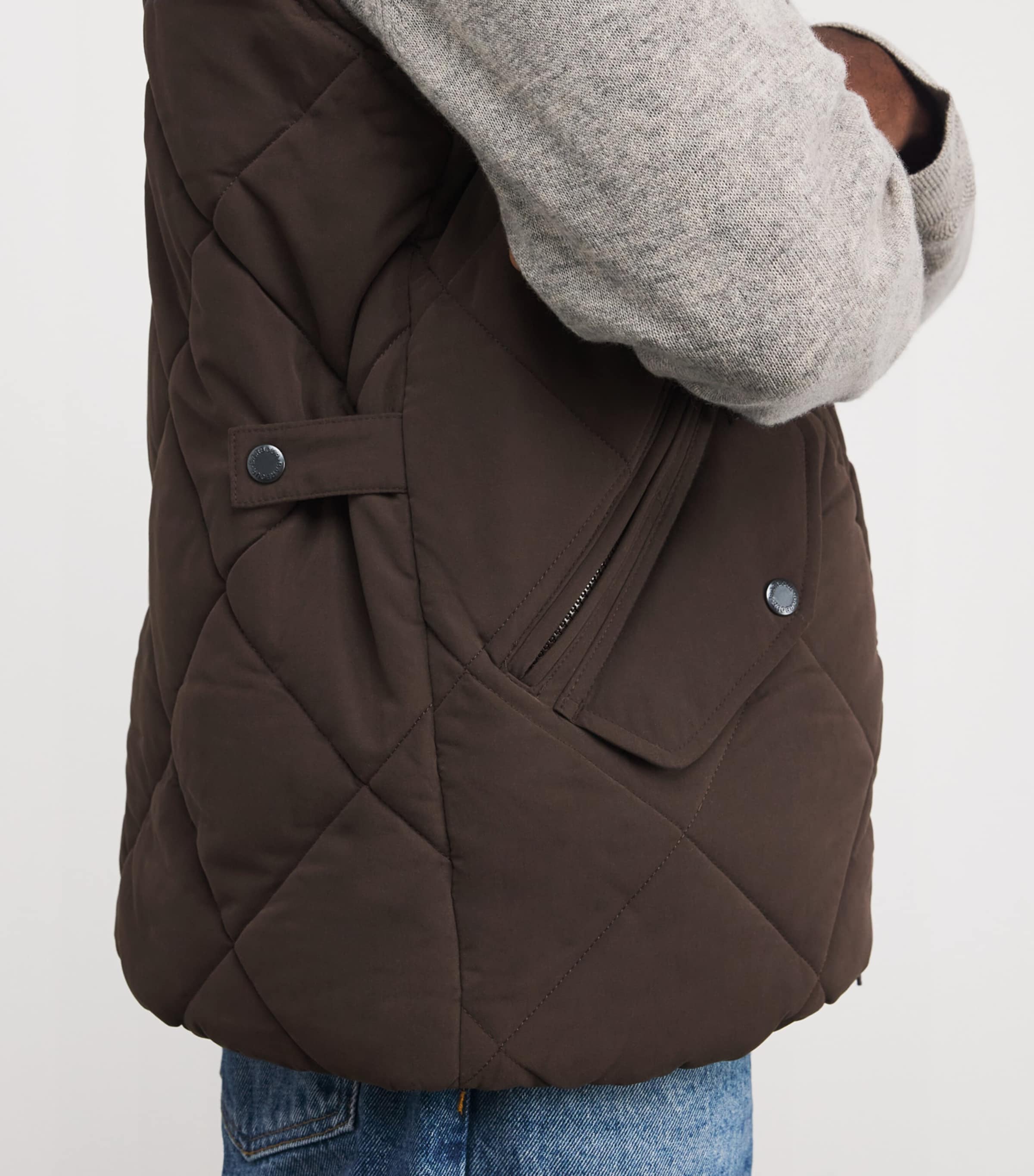 Quilted City Chelsea Gilet BLK OAK/MIDNIGHT OAK Image 6