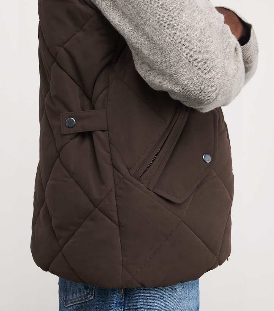 Quilted City Chelsea Gilet BLK OAK/MIDNIGHT OAK Image 6