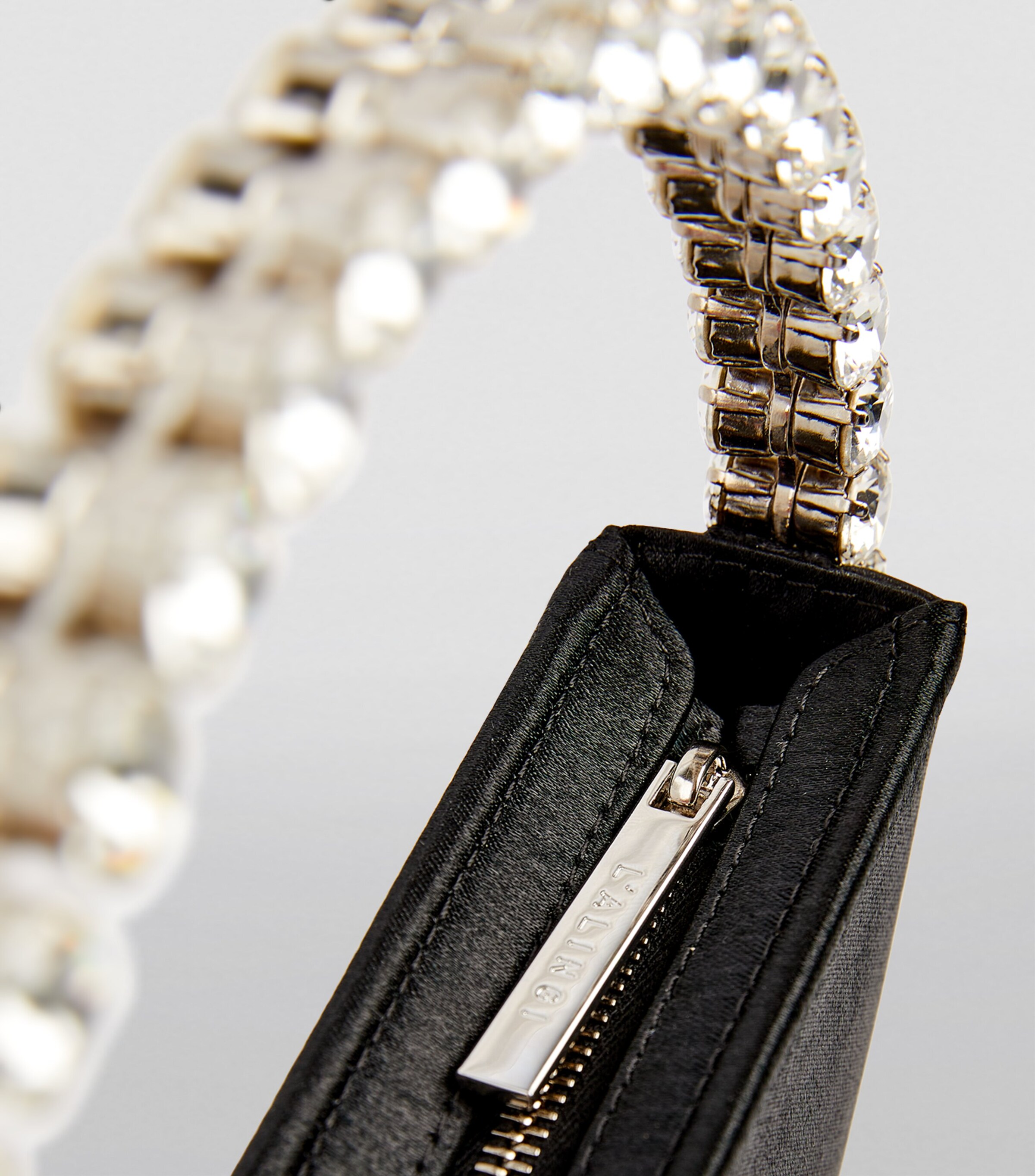 Embellished Eternity Clutch Bag BLACK Image 8