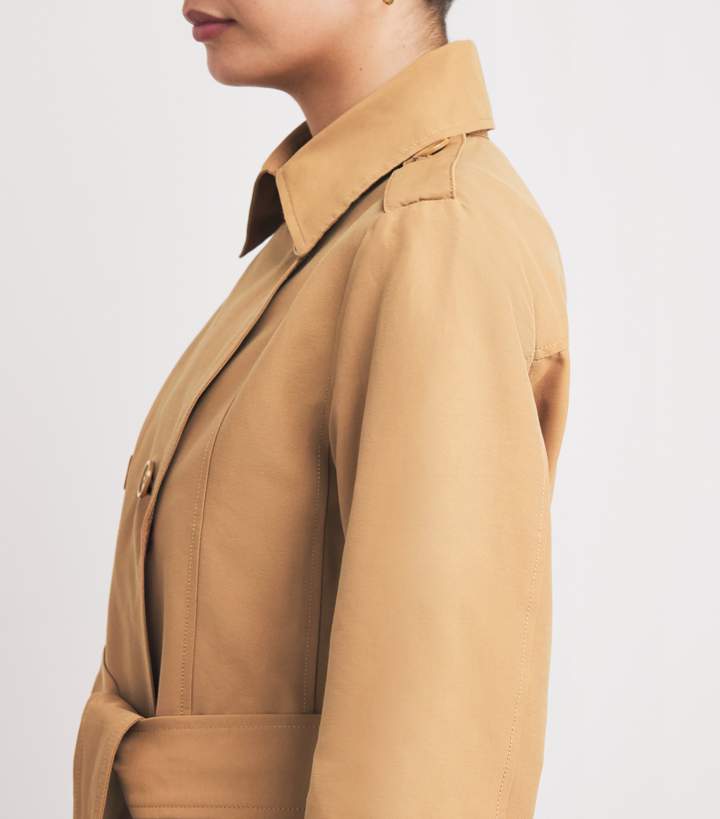 Cotton-Blend Trench Coat TOBACCO Image 6