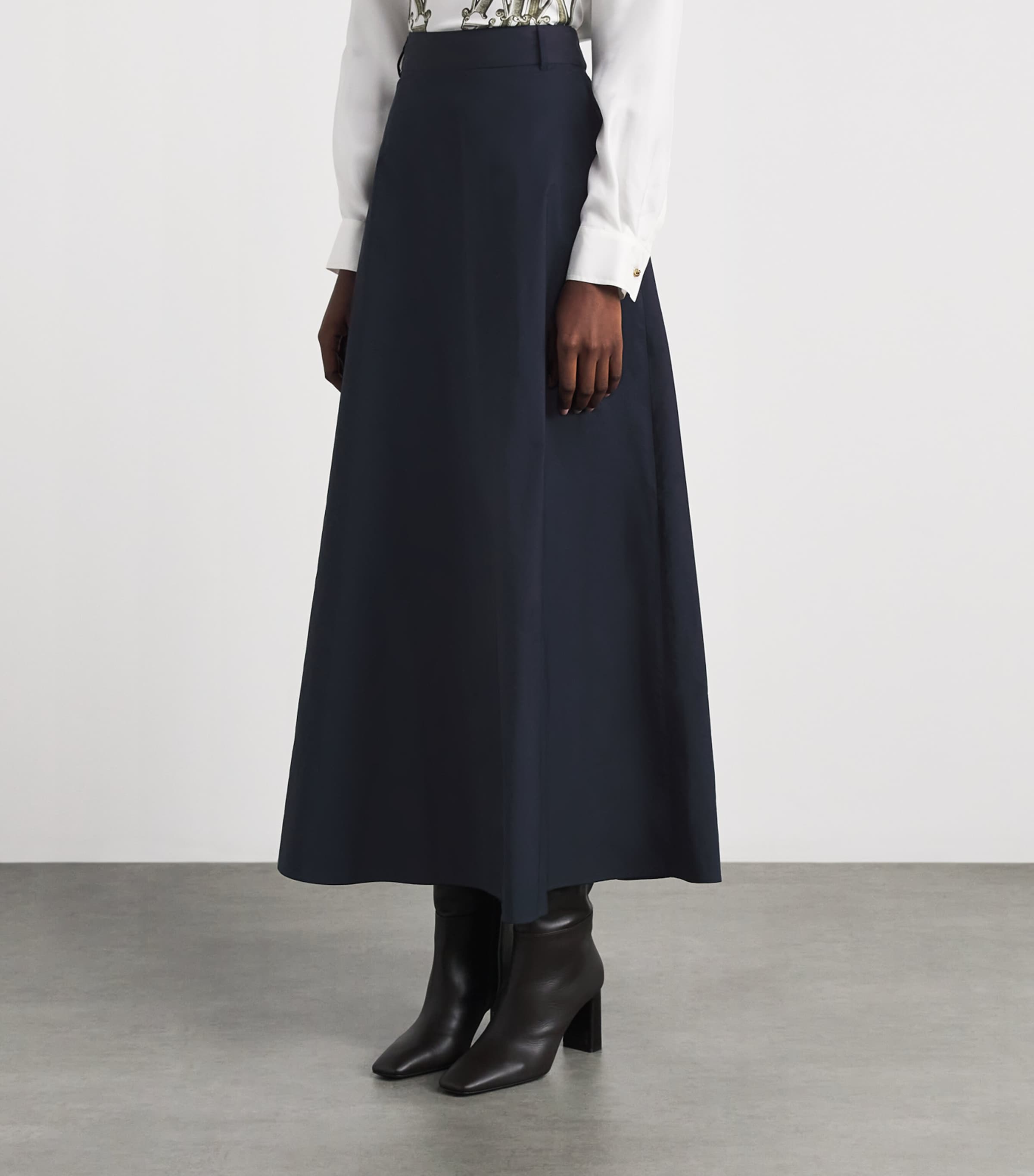 Max Mara Womens A-Line Maxi Skirt Ultramarine Image 4