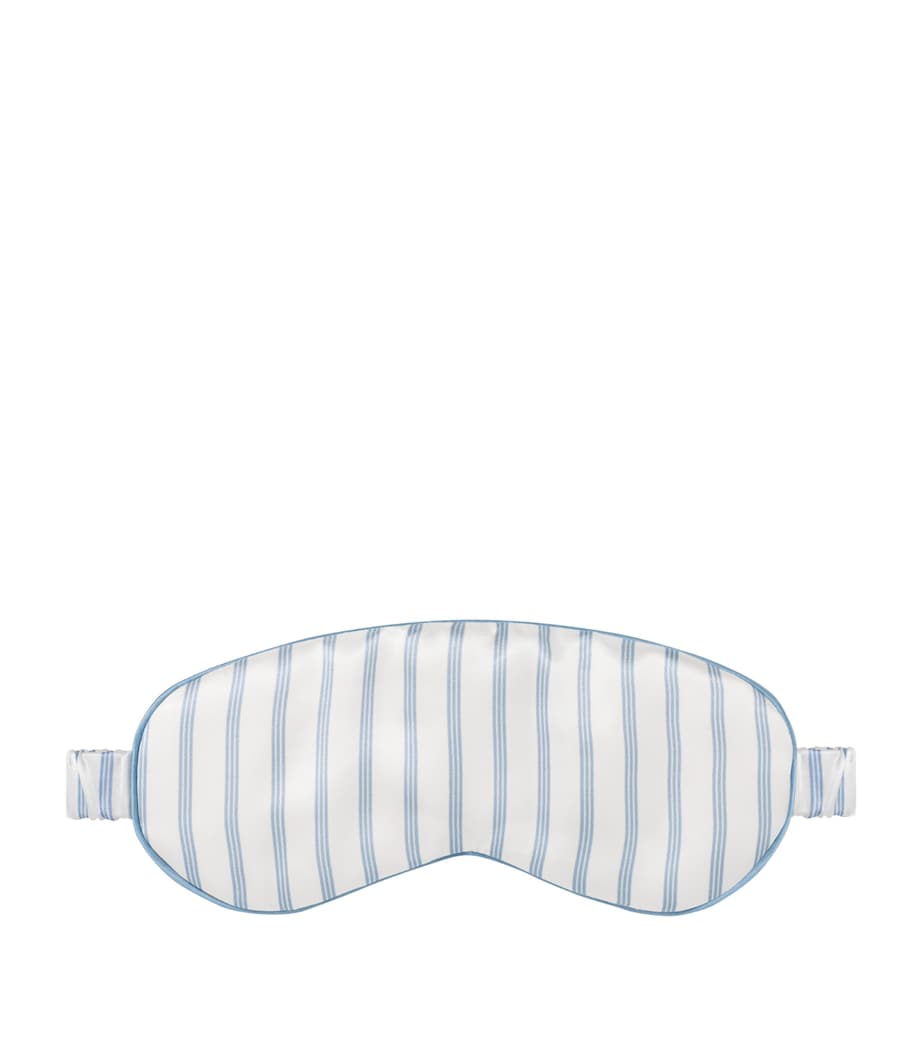 x Memo Press Silk Eye Mask BLUE/IVORY Image 1