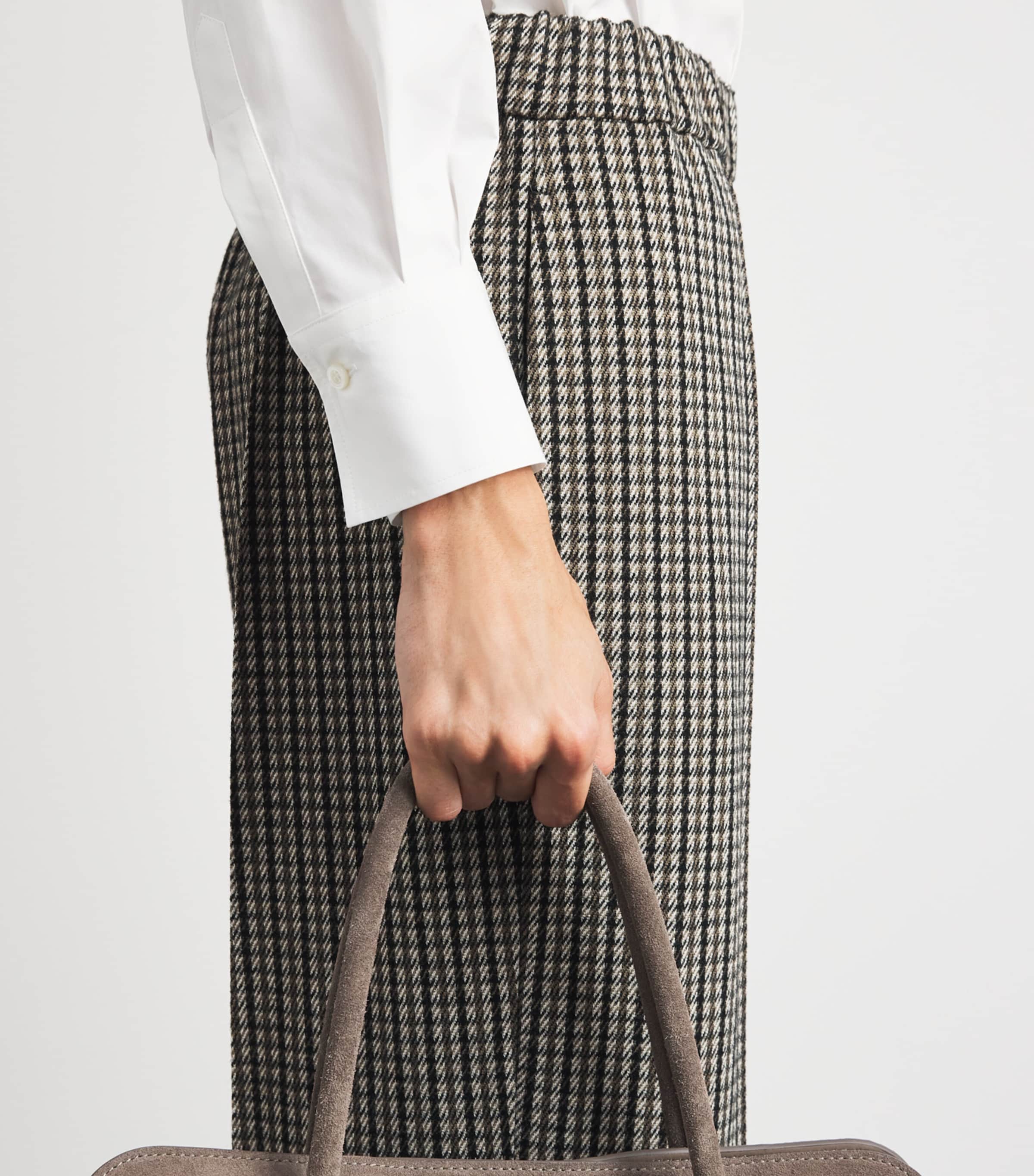 Fabiana Filippi Womens Houndstooth Slim Trousers Only One Colour Image 3
