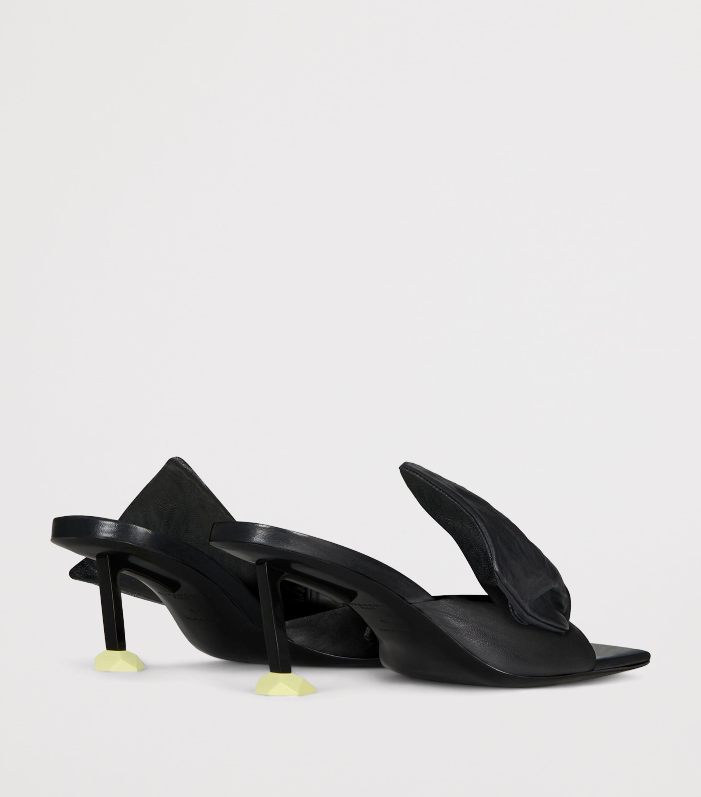 Givenchy Leather Bow Boudoir Mules 65 Black Image 5