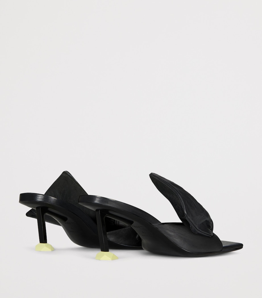 Givenchy Leather Bow Boudoir Mules 65 Black Image 5