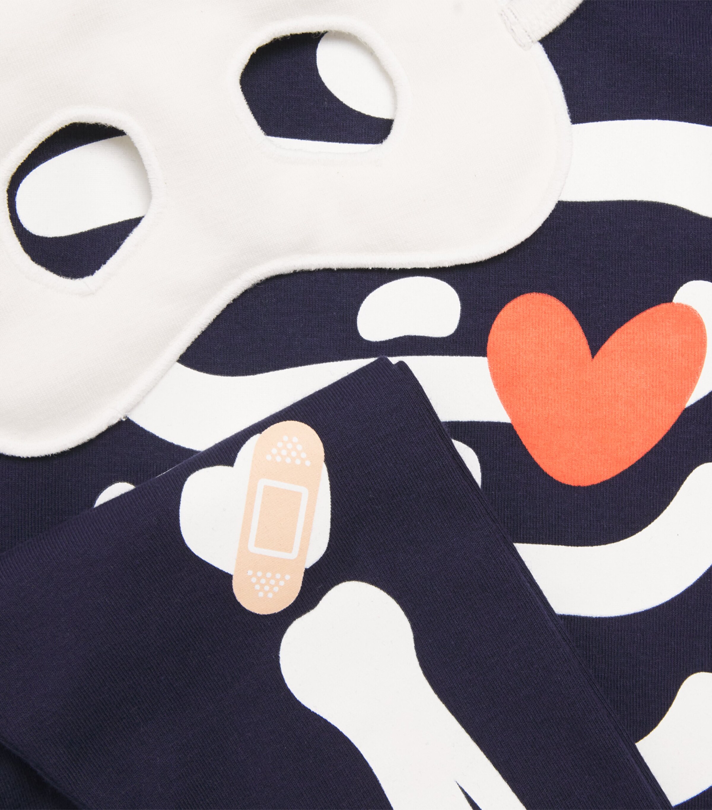 Petit Bateau Skeleton Pyjama and Mask Set (6-12 Years) Image 4