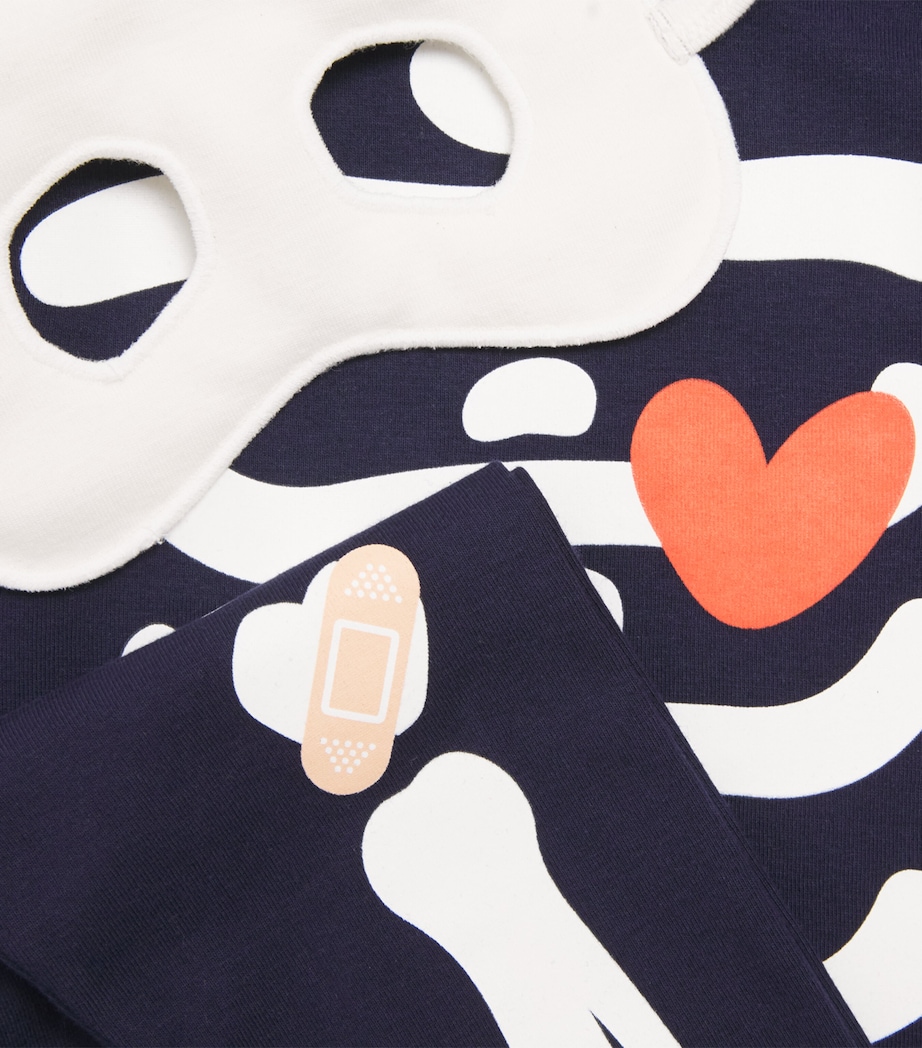 Petit Bateau Skeleton Pyjama and Mask Set (6-12 Years) Image 4