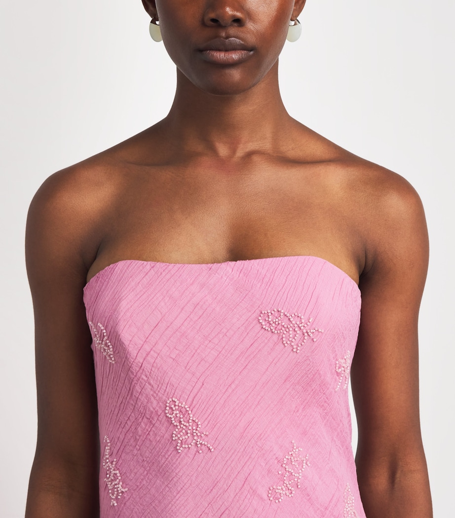 staud pink organza dress Staud Whitley Cotton-Blend Organza Gown by Staud
