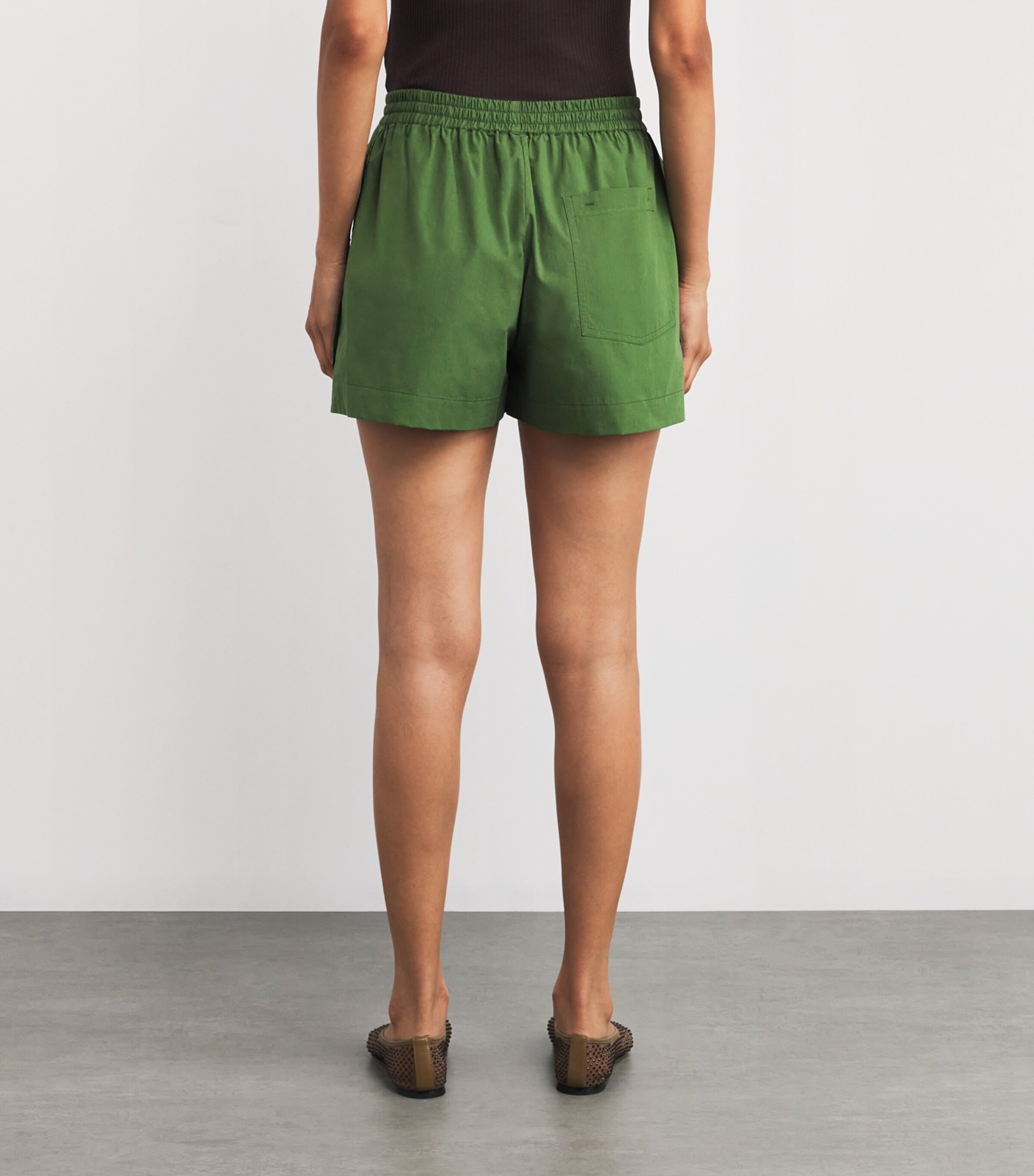 Organic Cotton Drawstring Shorts CACTUS Image 4