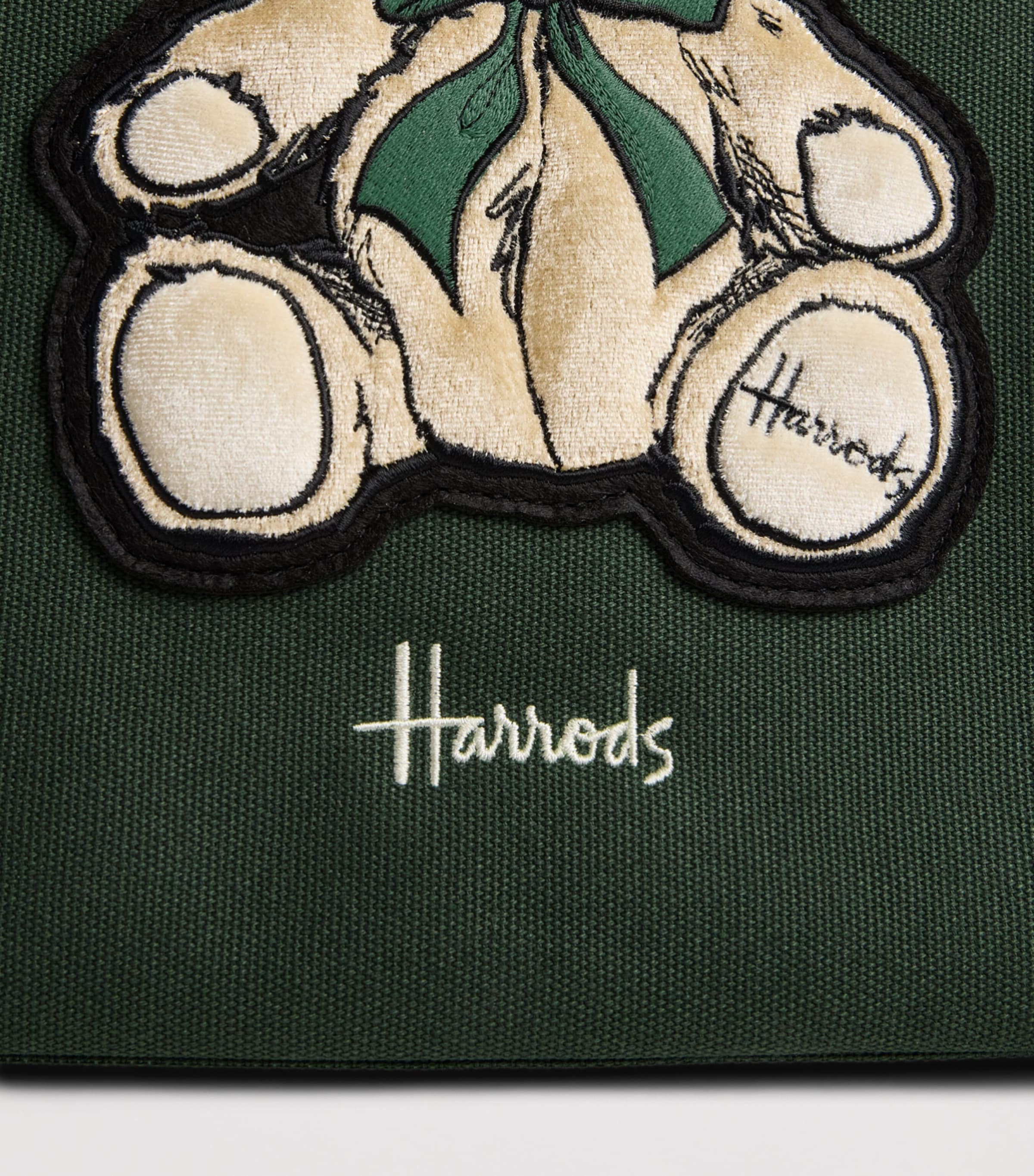 Harrods Medium Henry Bear Tote Bag Harrods Green Image 3
