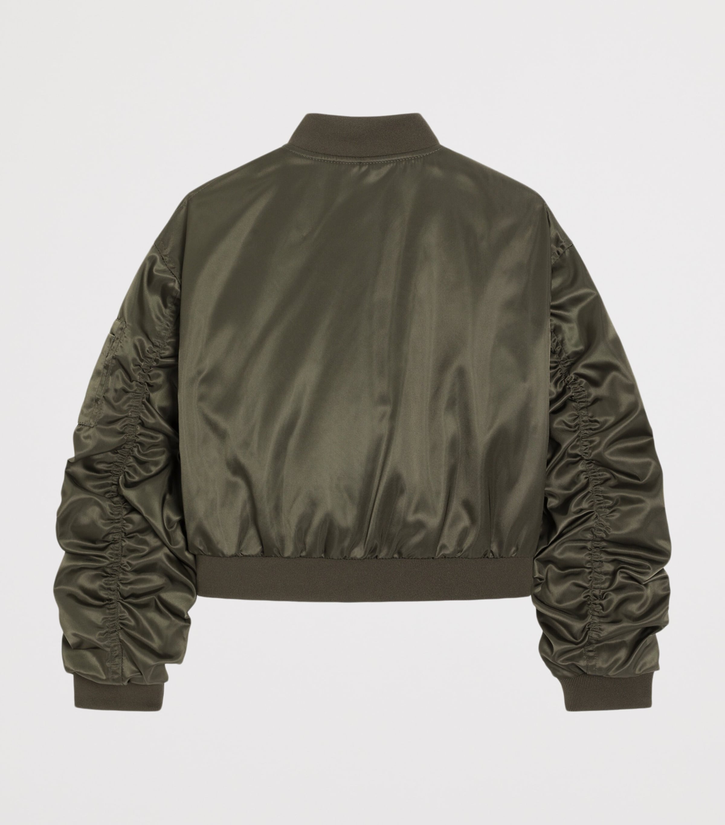 Dolce&Gabbana Kids Zip-Up Bomber Jacket (8-12+ Years) Grey Green Image 2