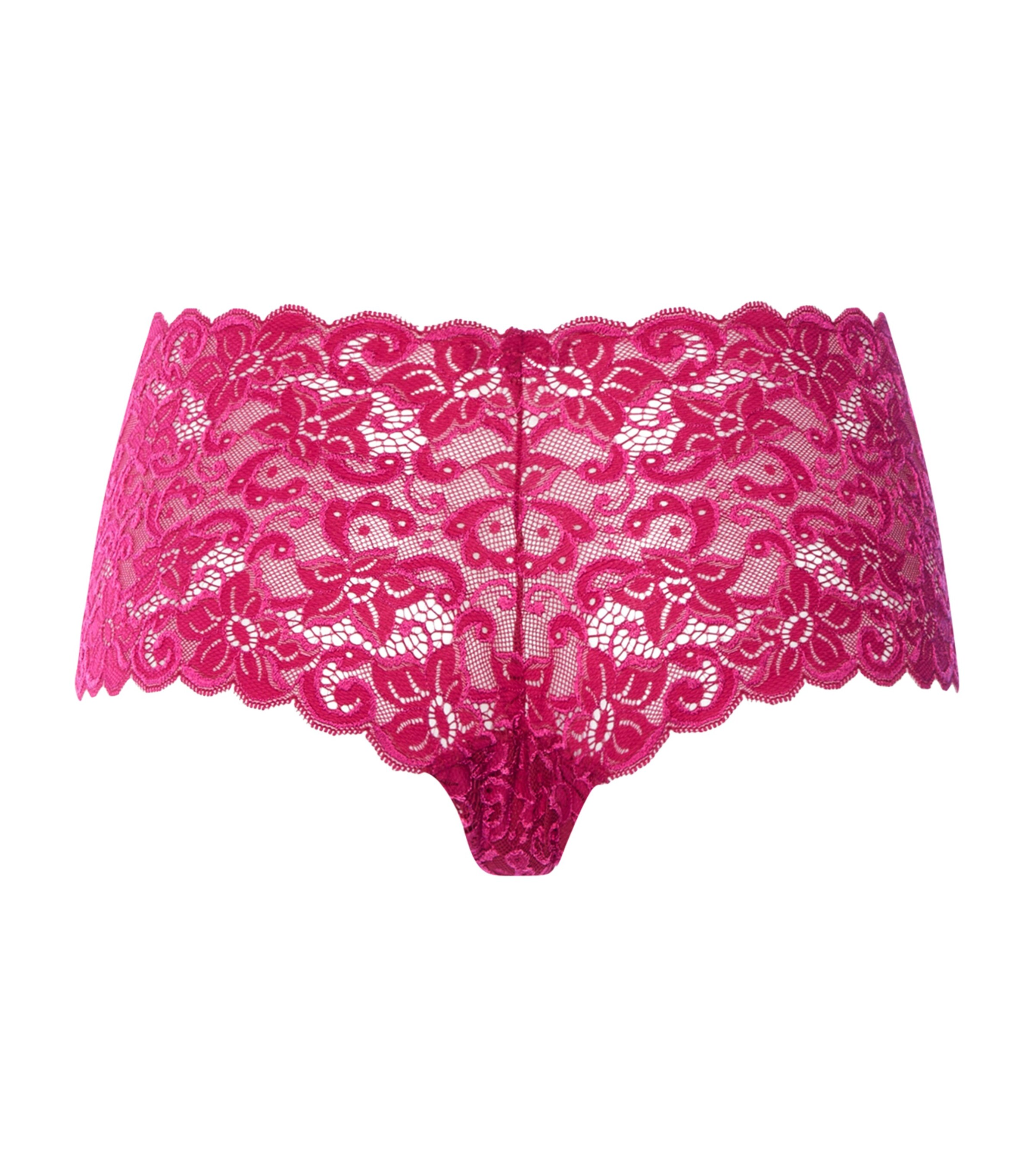 Hanro Womens Lace Moments Maxi Briefs Light Sangria Image 5