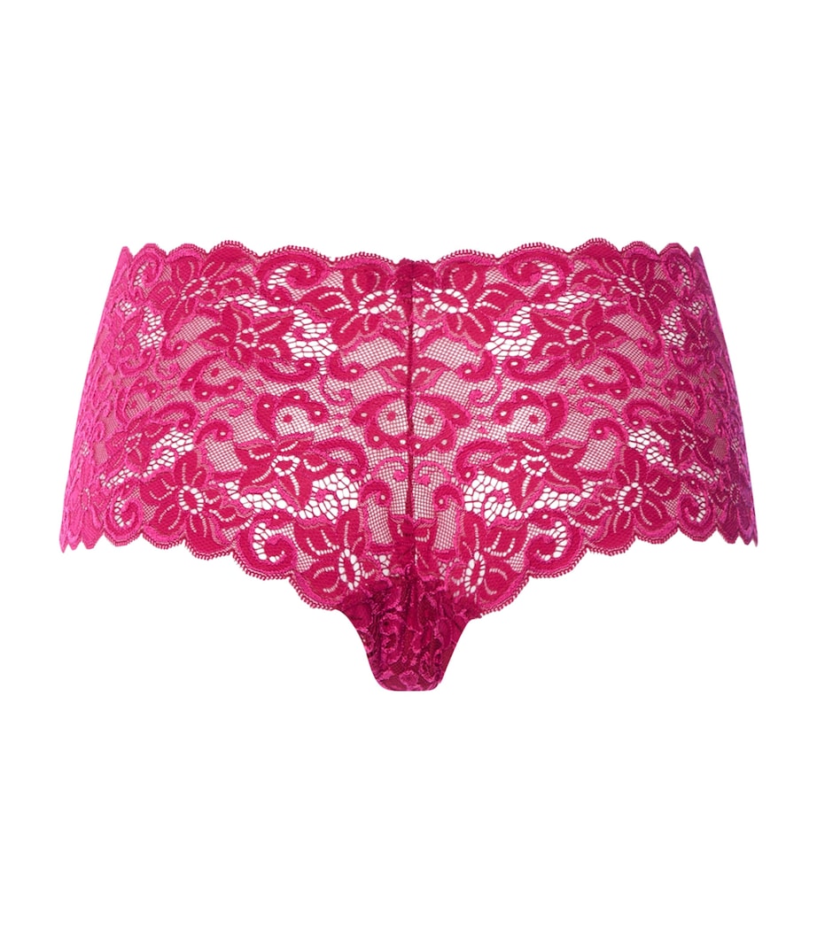 Hanro Womens Lace Moments Maxi Briefs Light Sangria Image 5