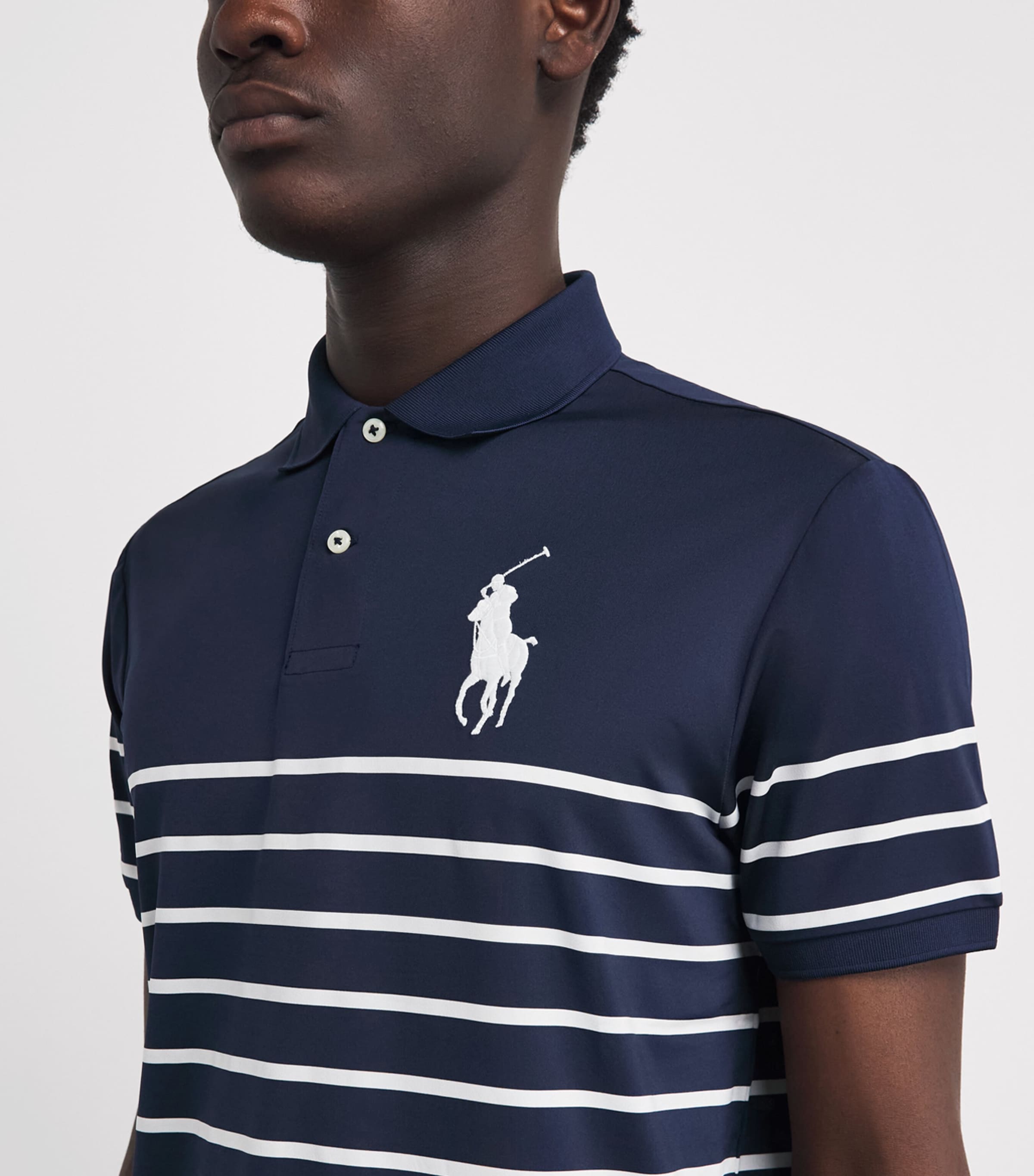 RLX Ralph Lauren Navy x Wimbledon Big Polo Pony Polo Shirt
