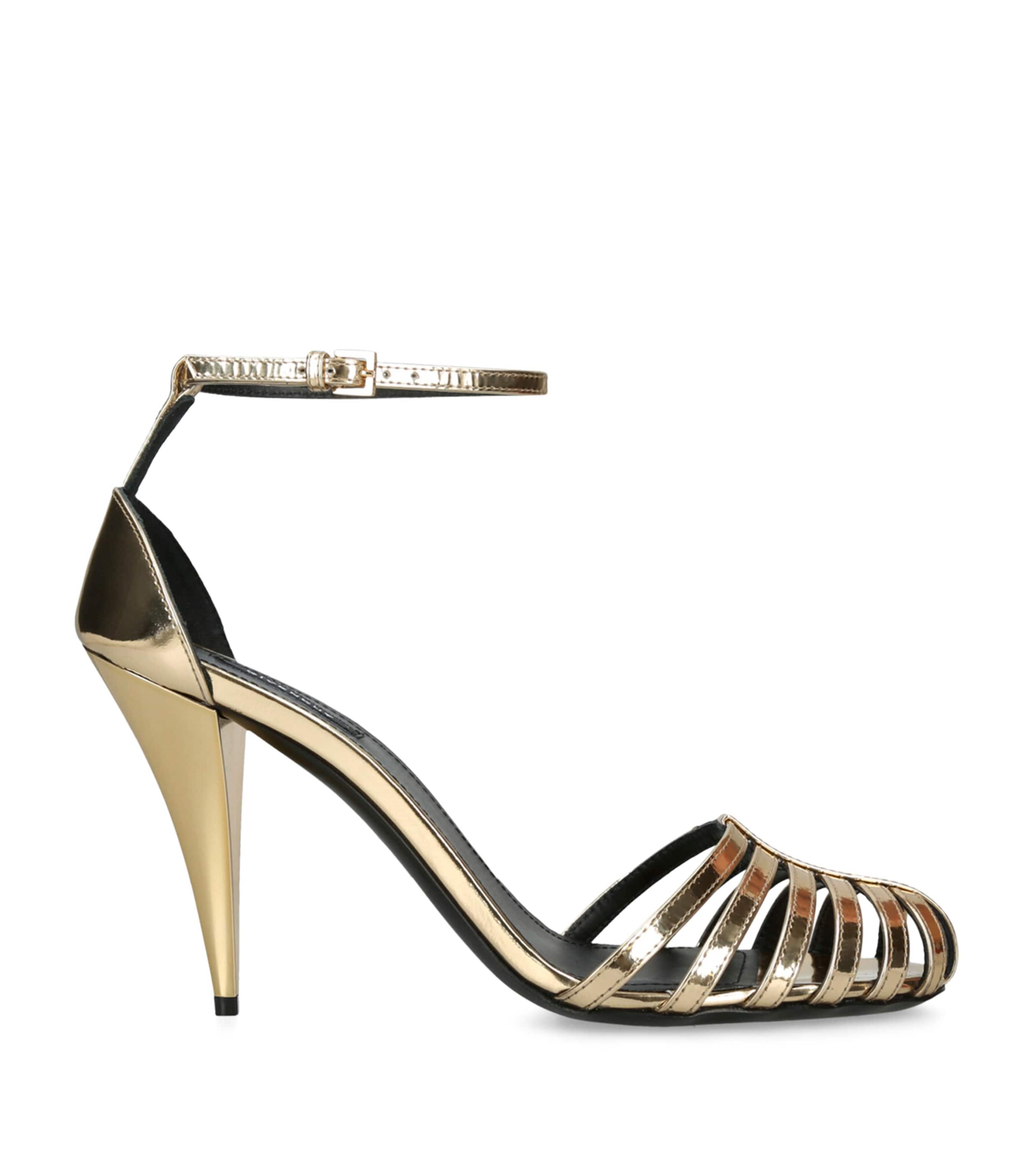 Metallic Cage Sandals 95