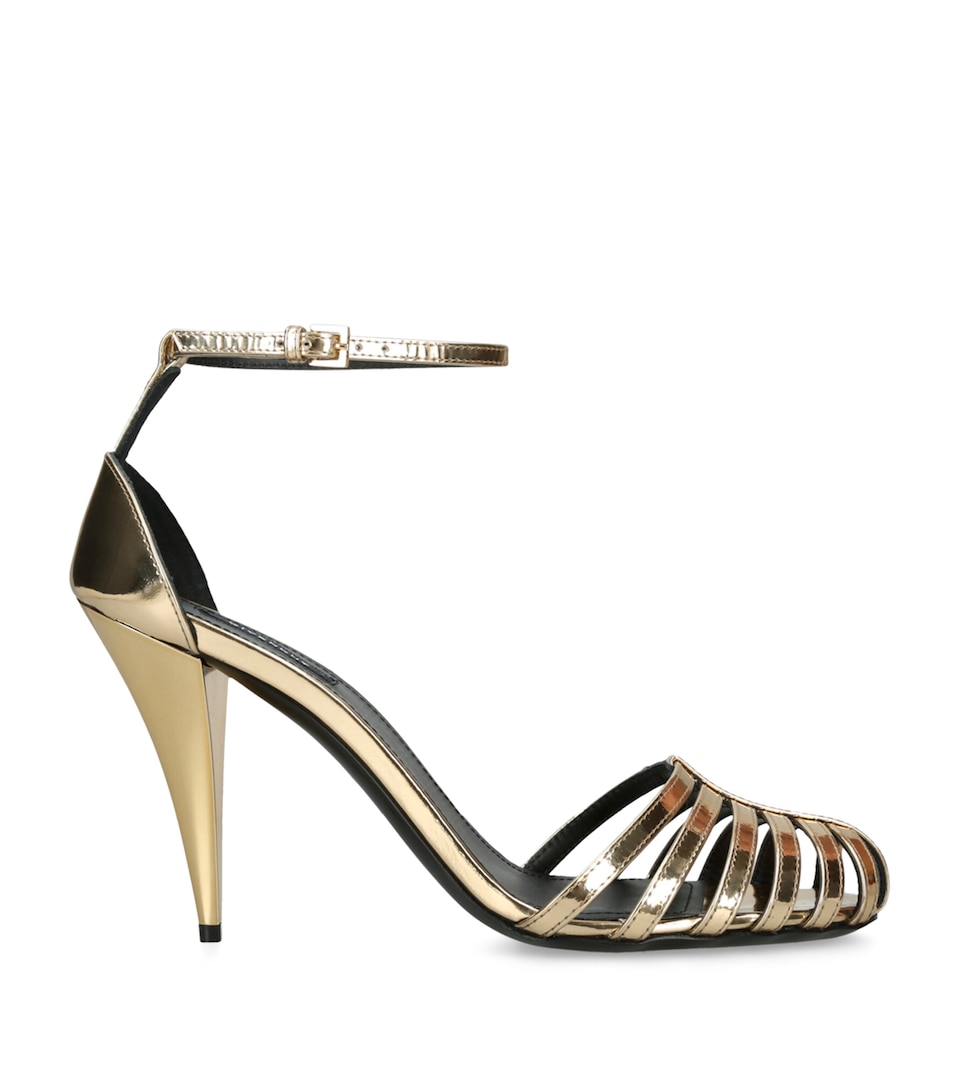 Metallic Cage Sandals 95