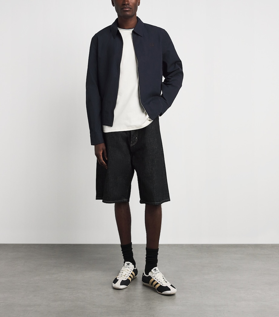 Fred Perry Mens Zip-Up Overshirt Navy Image 2