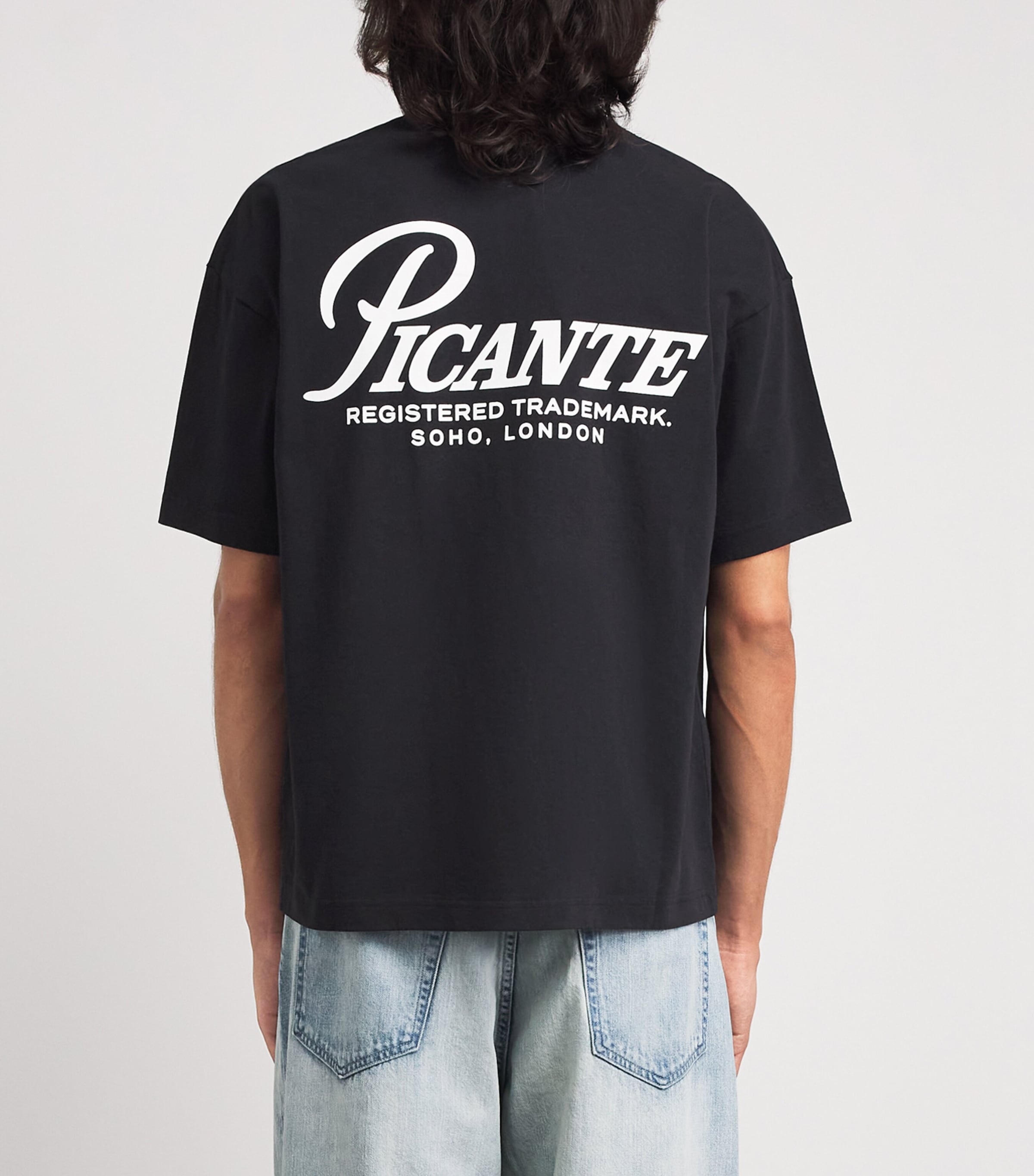 Picante Mens Organic Cotton Record T-Shirt Black Image 5