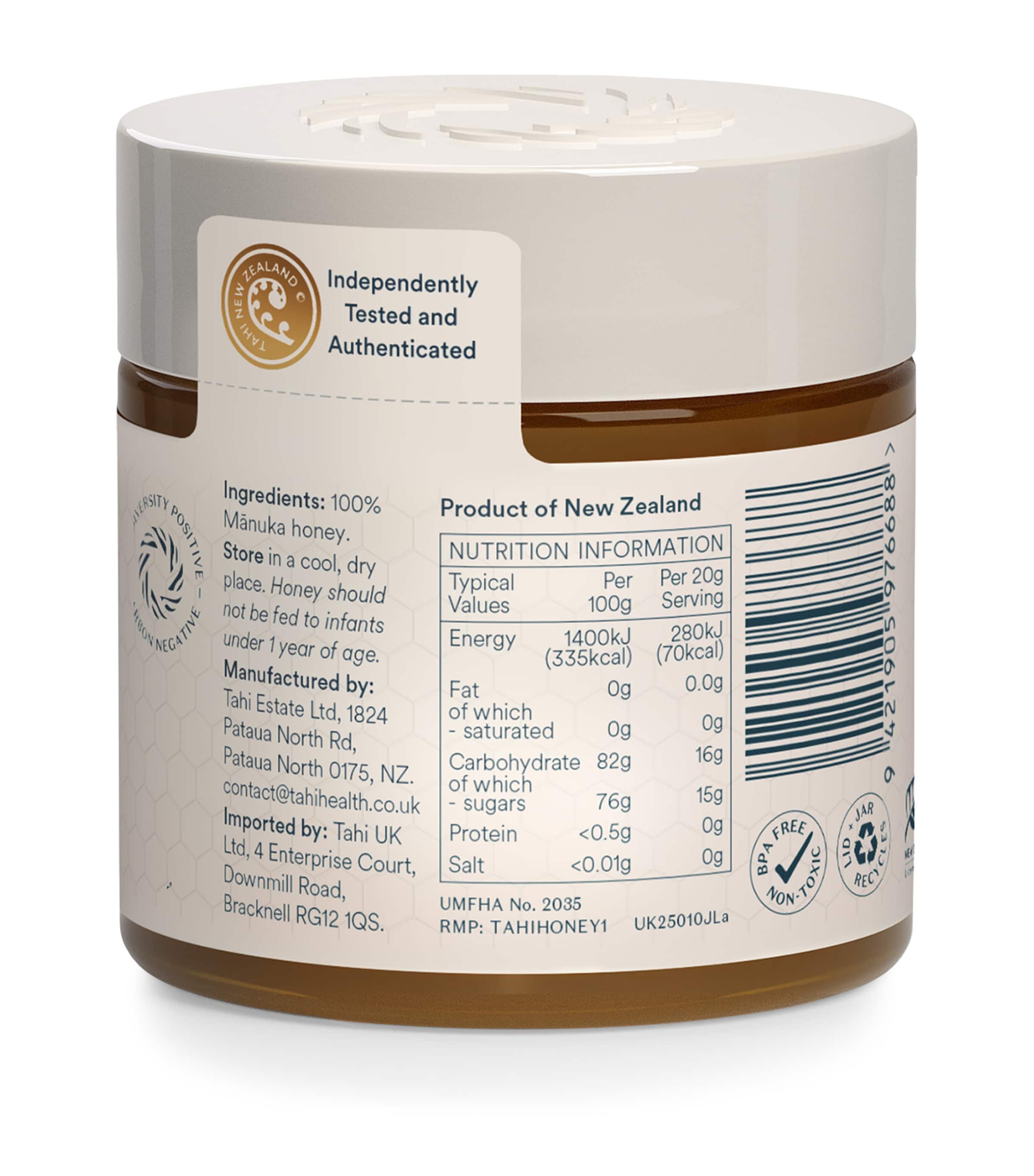 Manuka Honey UMF™ 10+ / MGO 263+ (250g) NO COLOUR Image 2