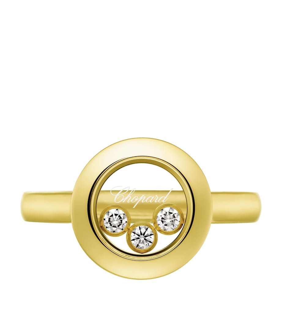 Yellow Gold and Diamond Happy Diamonds Icons Ring Image 3