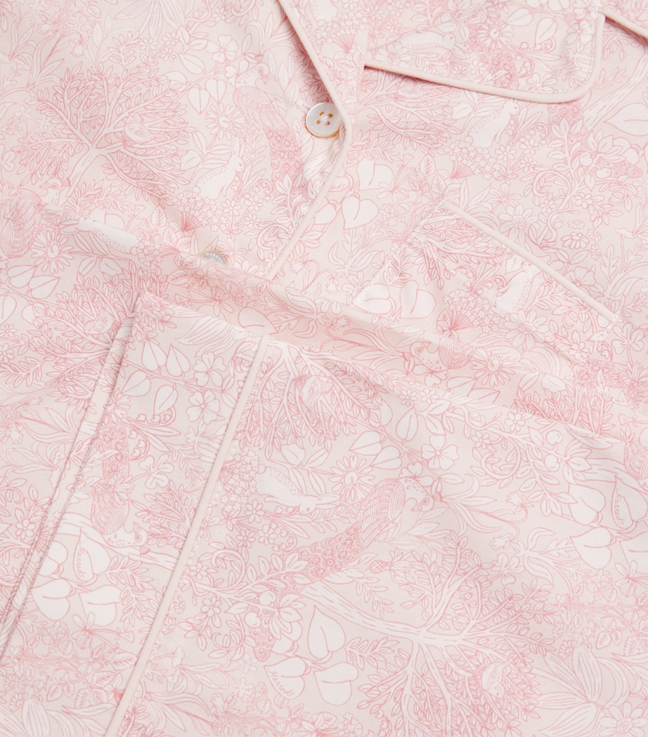 Cotton Enchanted Woodland Print Pyjama Set (2-8 Years) PINK Image 4