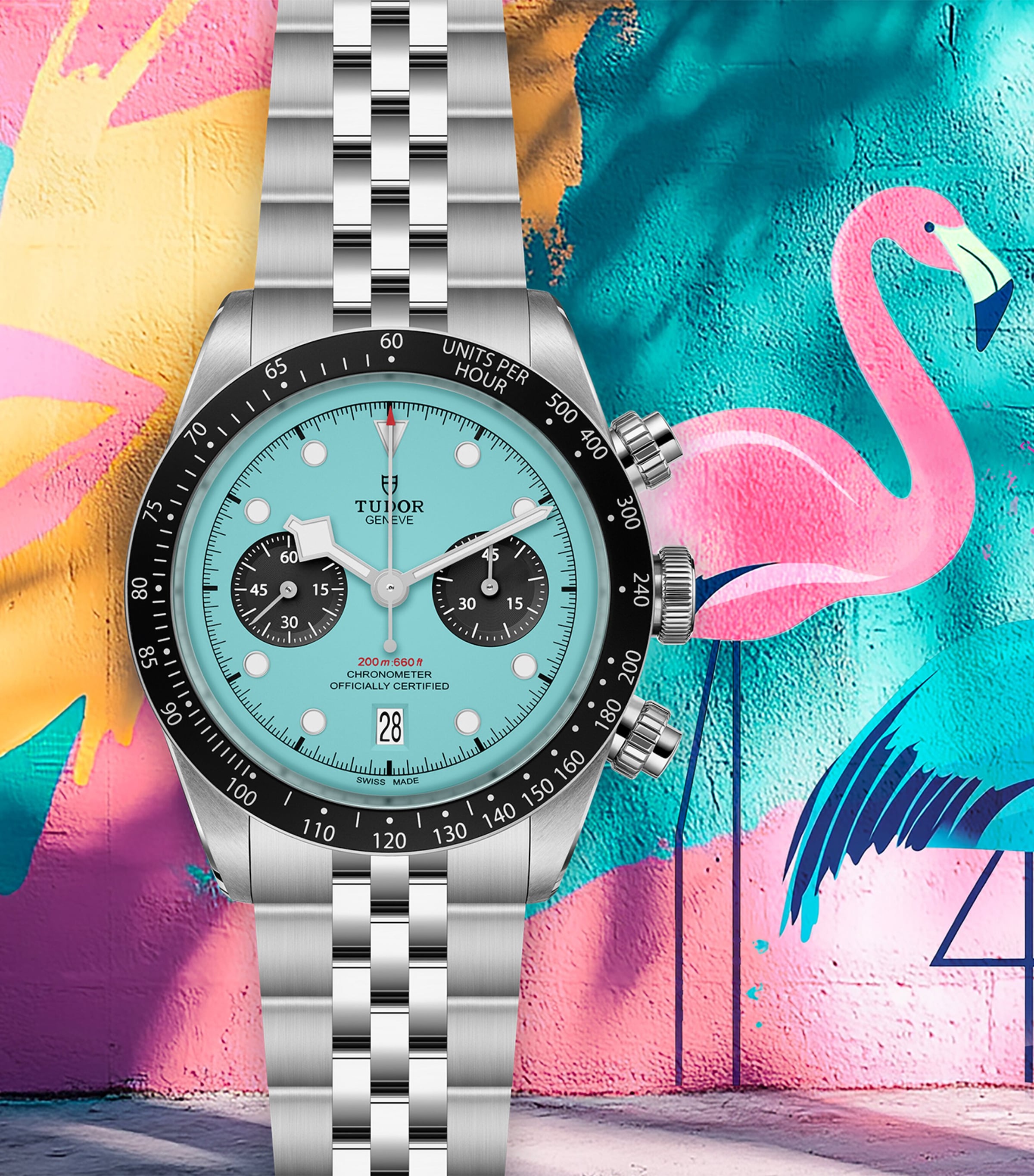 Black Bay Chrono Stainless Steel Watch 41mm BLUE Image 6