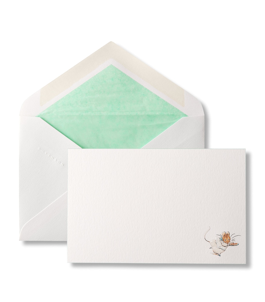 Smythson x Peter Rabbit Correspondence Cards (Set of 10) White Wove Image 1