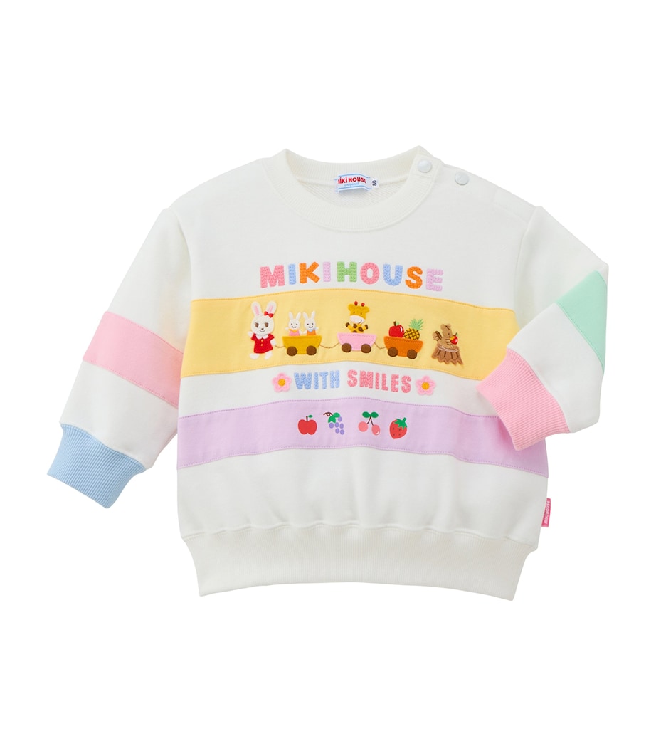 Miki House Cotton Embroidered Sweatshirt (12 Months-7 Years) Image 1