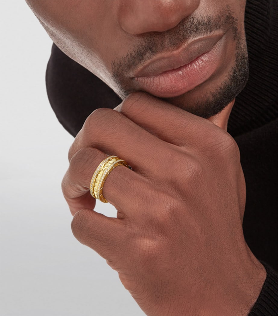 Yellow Gold and Diamond B.zero1 Rock One-Band Ring YELLOW GOLD Image 6