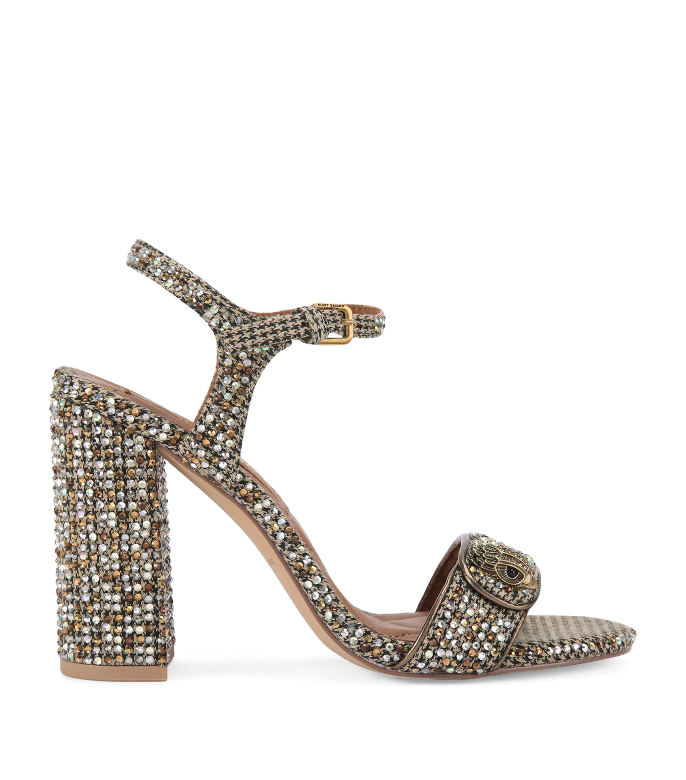 Kurt Geiger London Embellished Langley Heeled Sandals | Women Shoes | Heels | Sandals | Designers | Kurt Geiger London