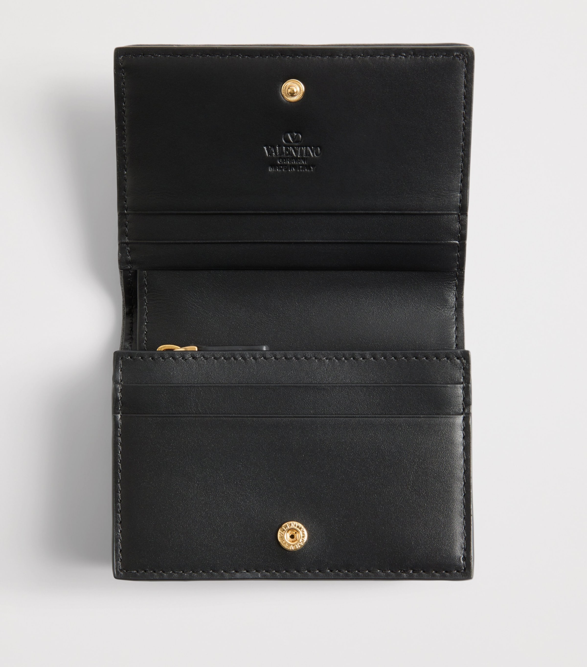 Valentino Garavani Leather Flutterby Flap French Wallet Image 4