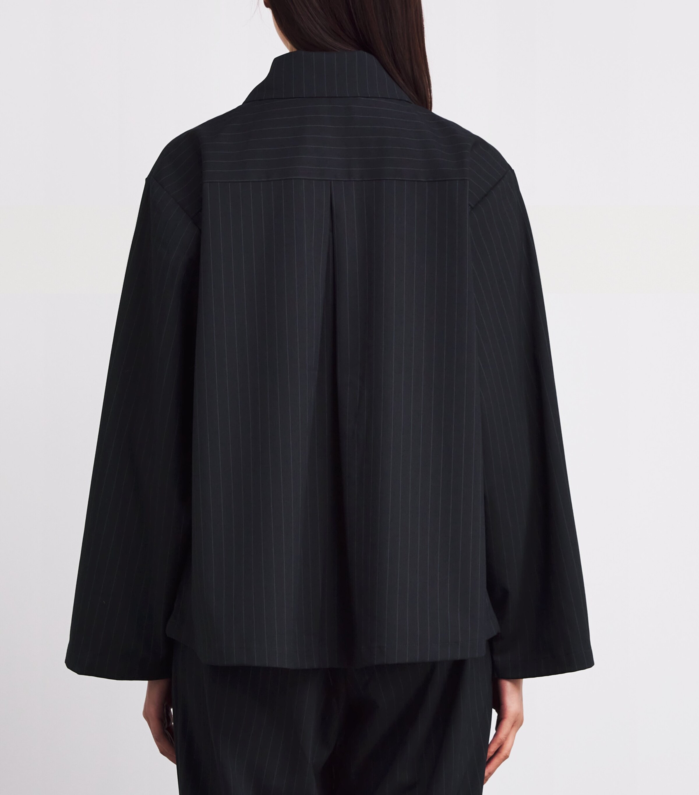 Stylein Womens Pinstripe Brenly Shirt Navy Pinstripe Image 4
