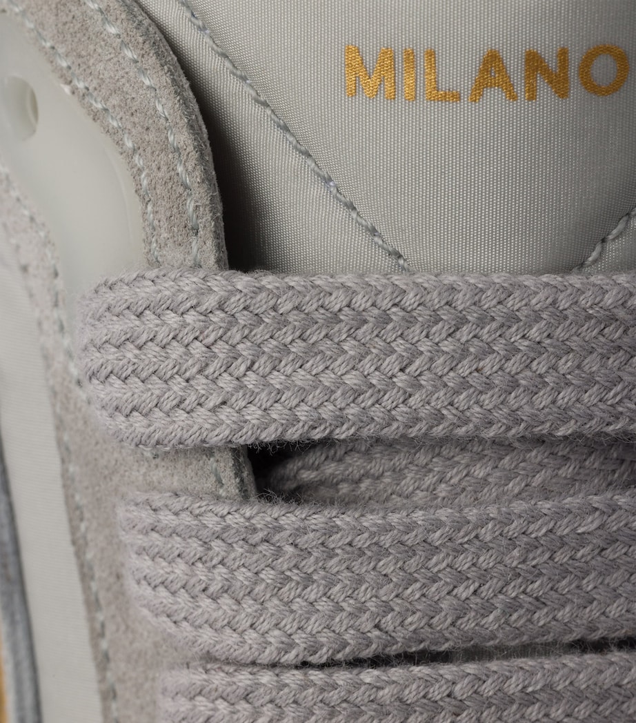 Suede and Re-Nylon Prax 2.0 Sneakers F0424 Image 5