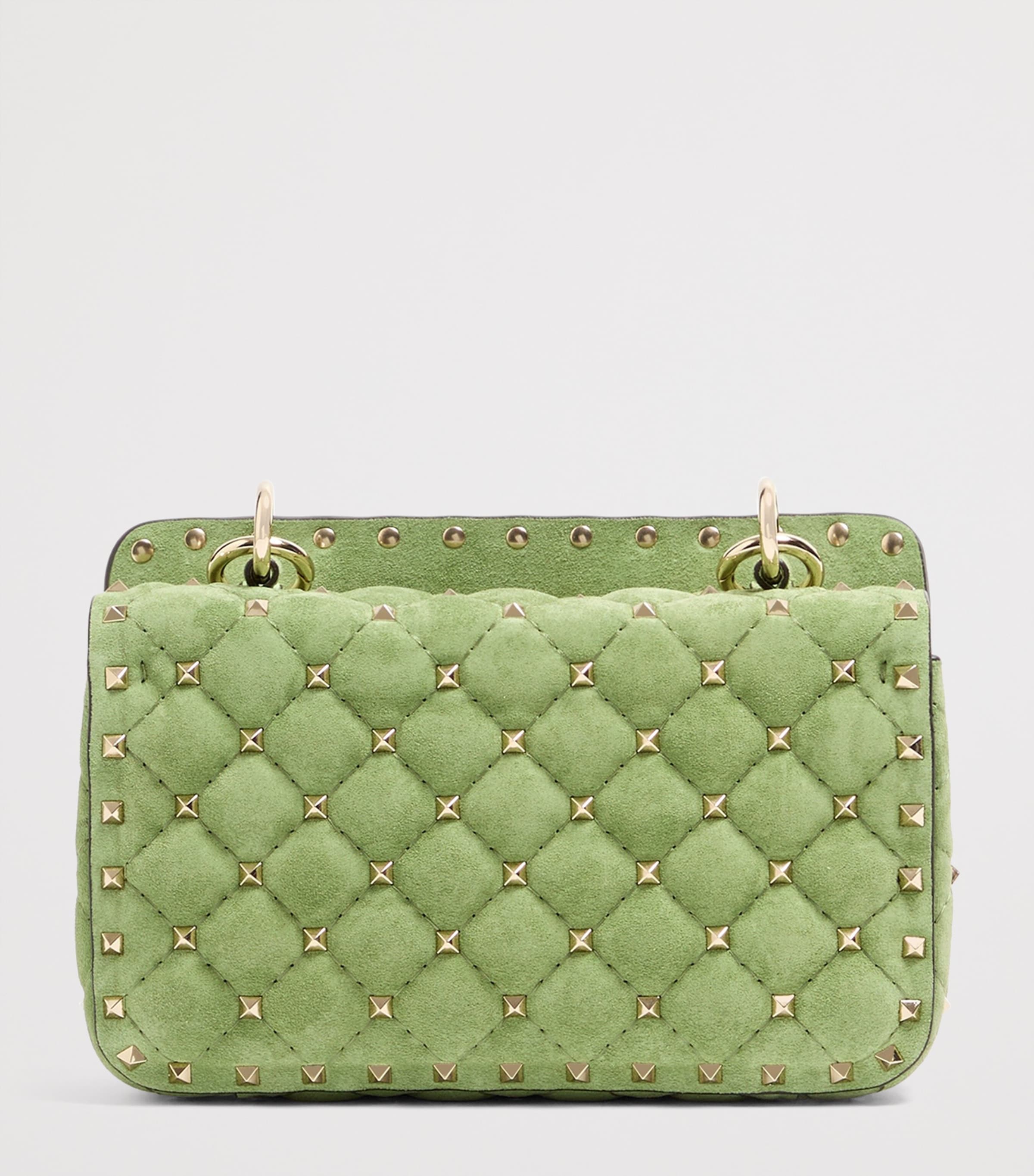 Valentino Garavani Small Suede Rockstud Spike Shoulder Bag Npo Image 4